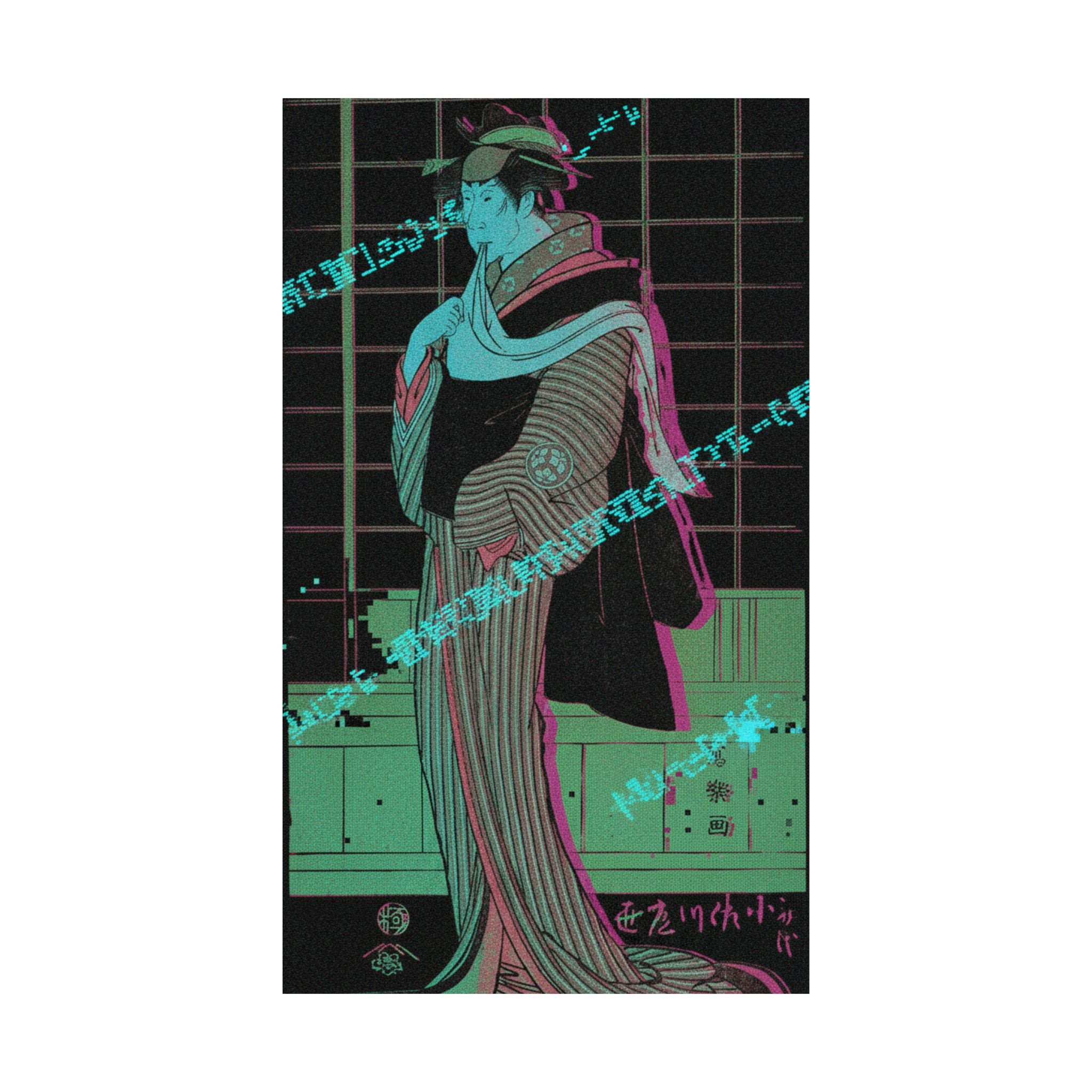 Glitch Culture — Osagawa Tsuneyo Ii As The Hairdresser O-Roku — Matte Poster