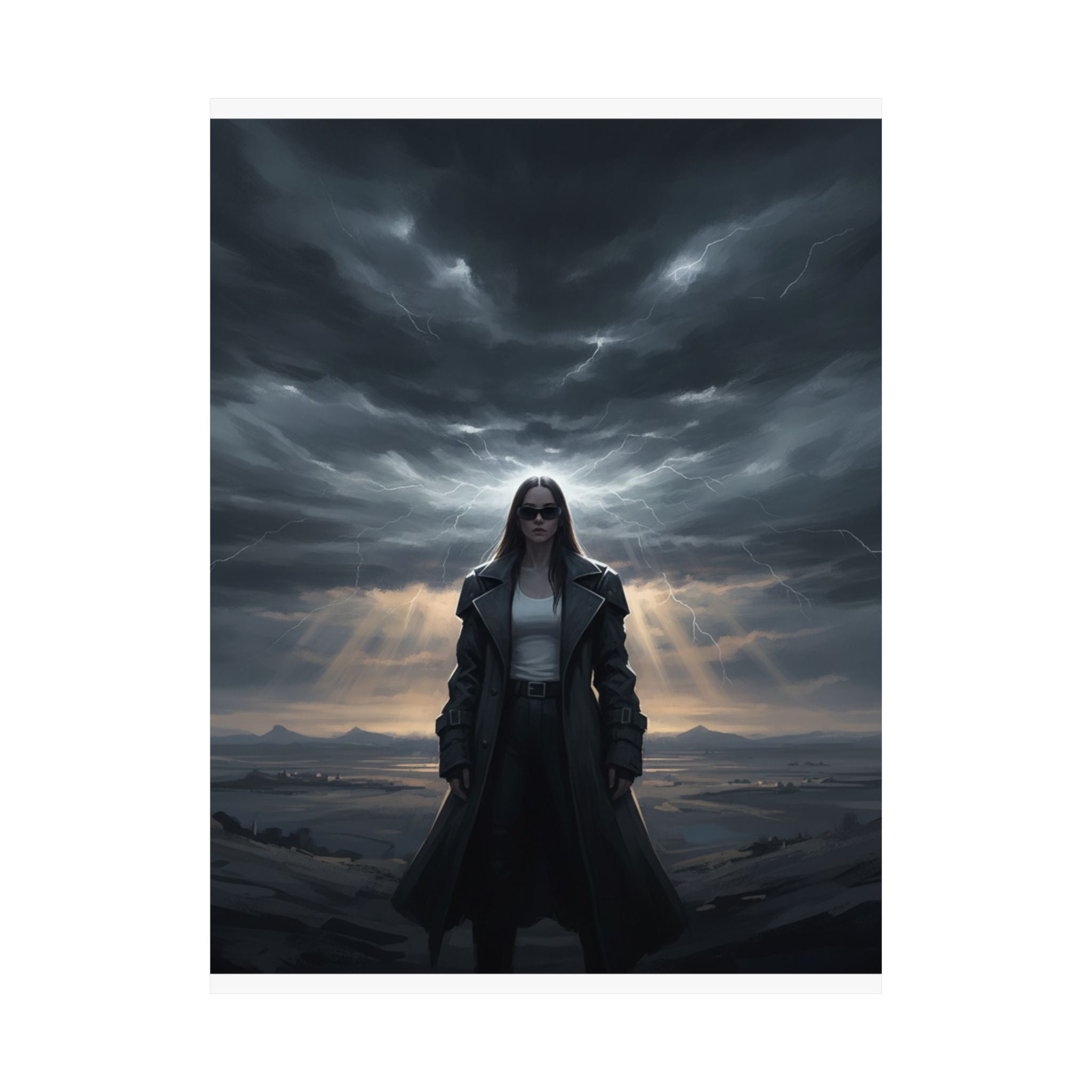 Dramatic Storm — Person — Matte Poster