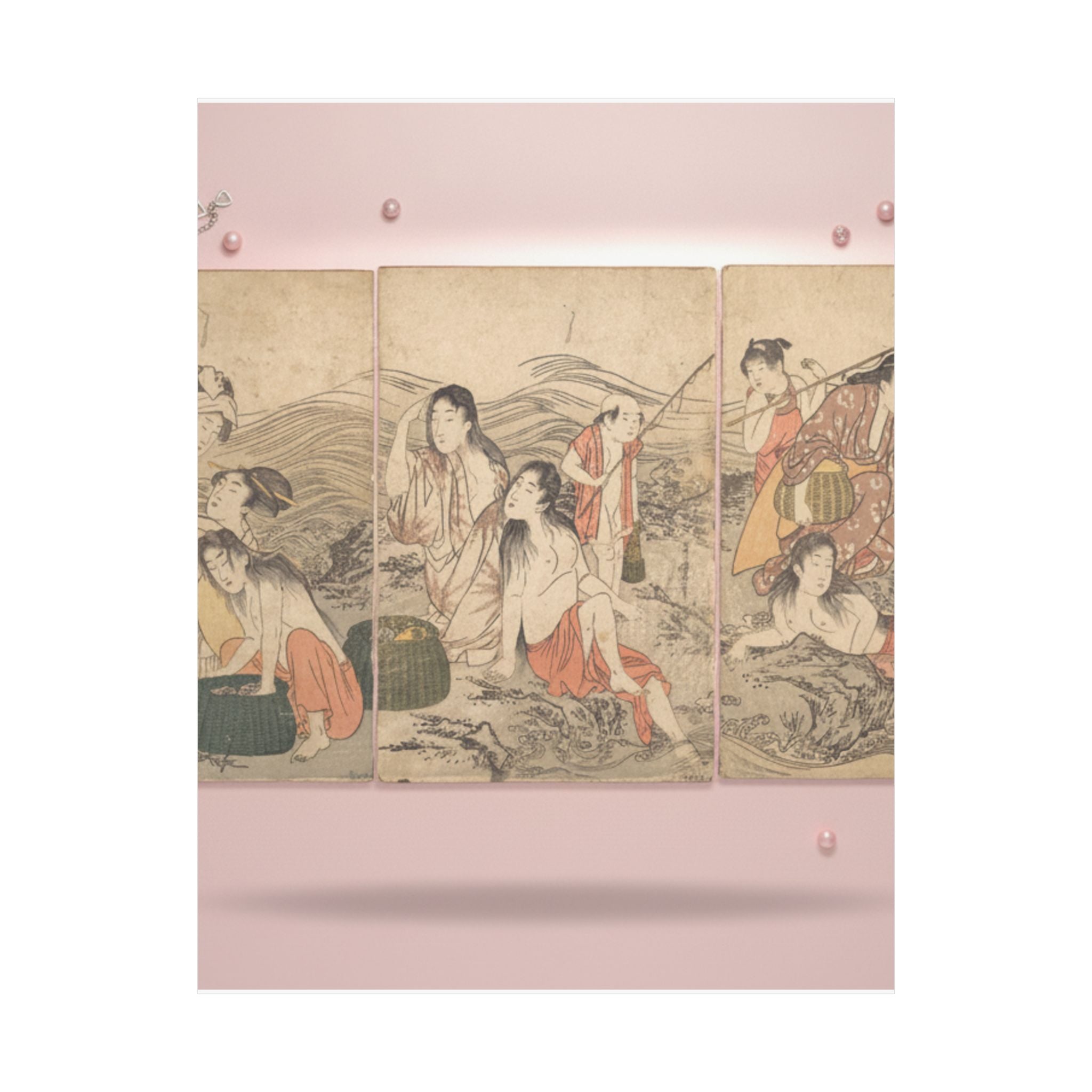 Product Marketing — Girl Fishers And Bathers — Matte Poster