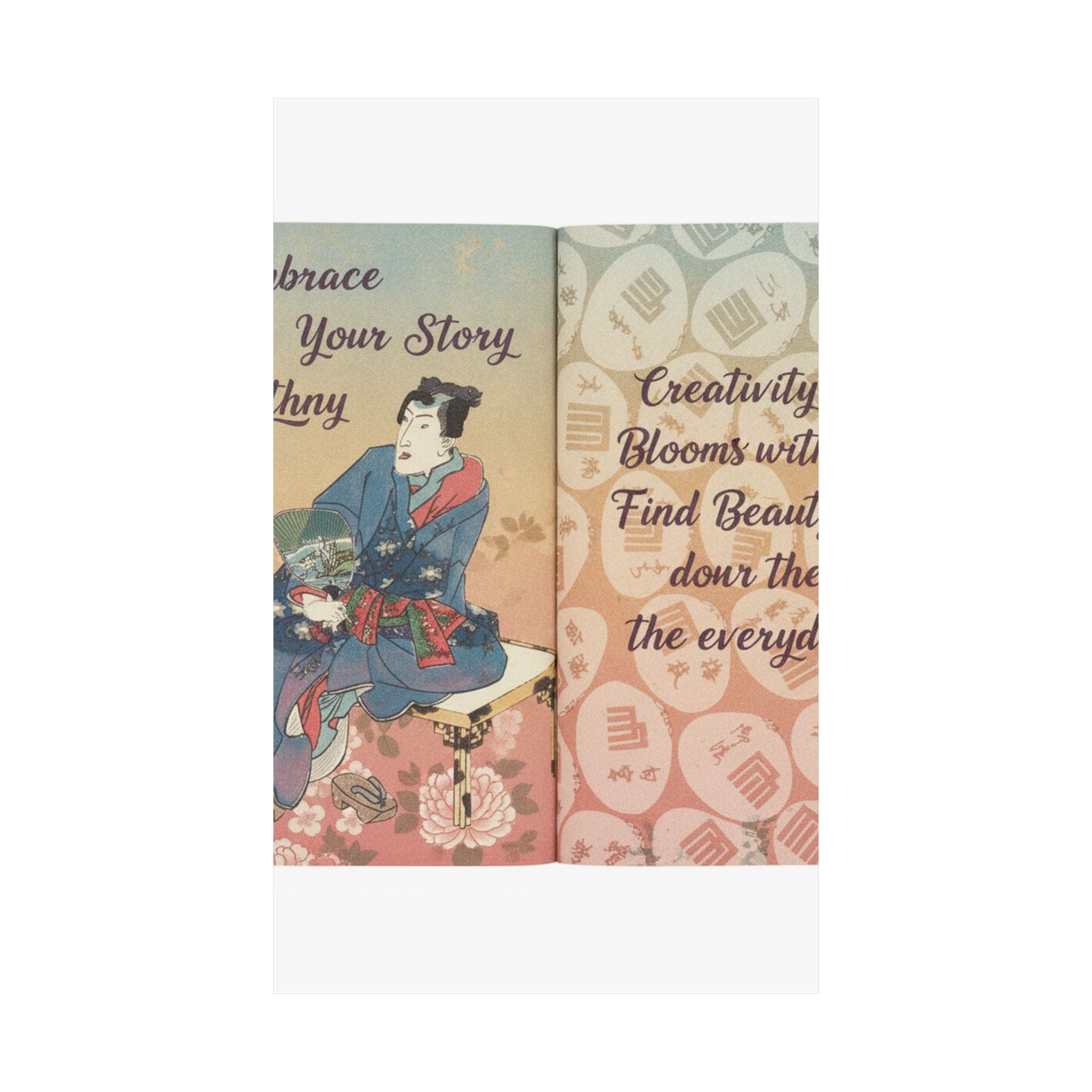 Affirmation — A Fraudulent Murasaki’S Rustic Genji  By Ryūtei Tanehiko — Matte Poster