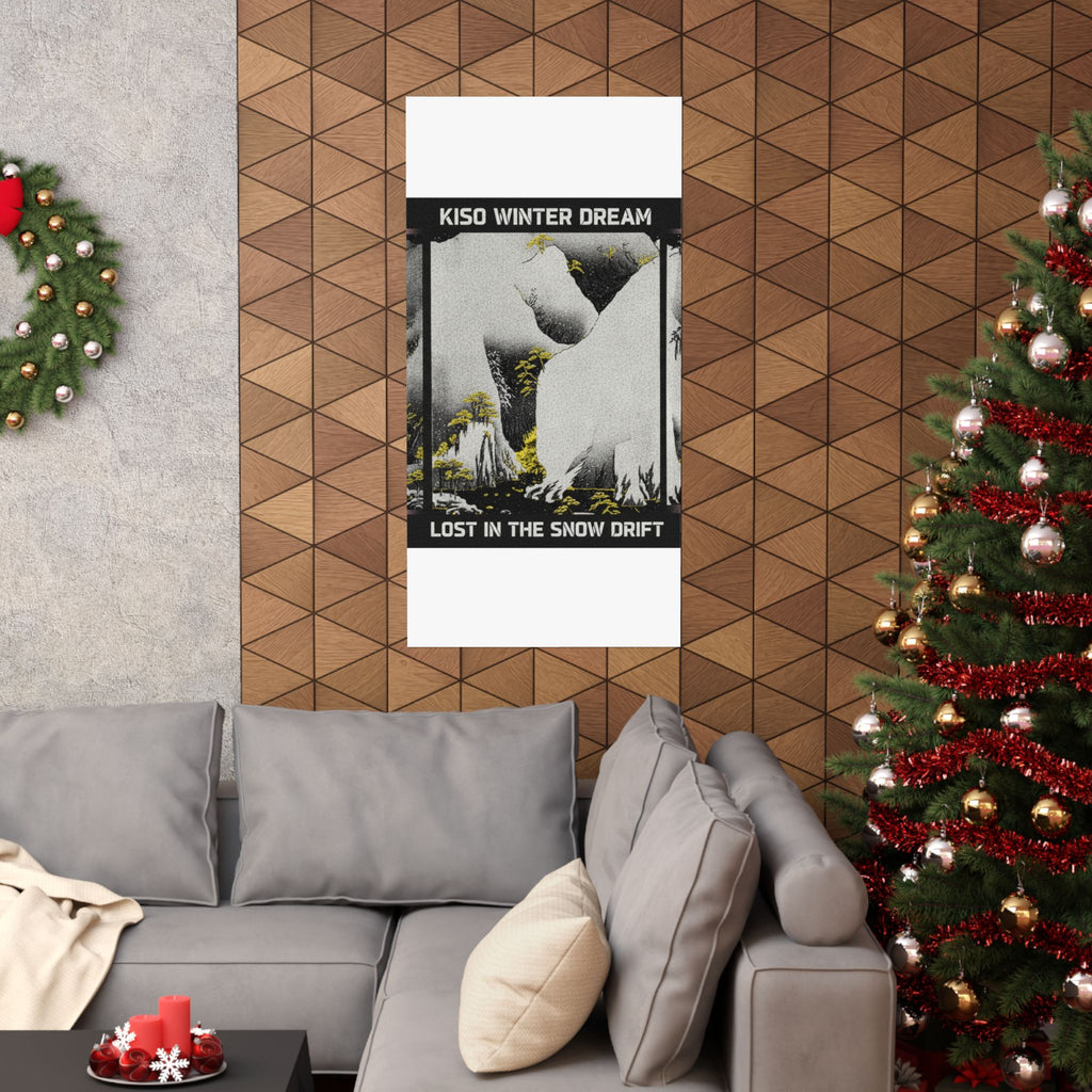 Streetwear Collage — Kiso Gorge In The Snow — Matte Poster