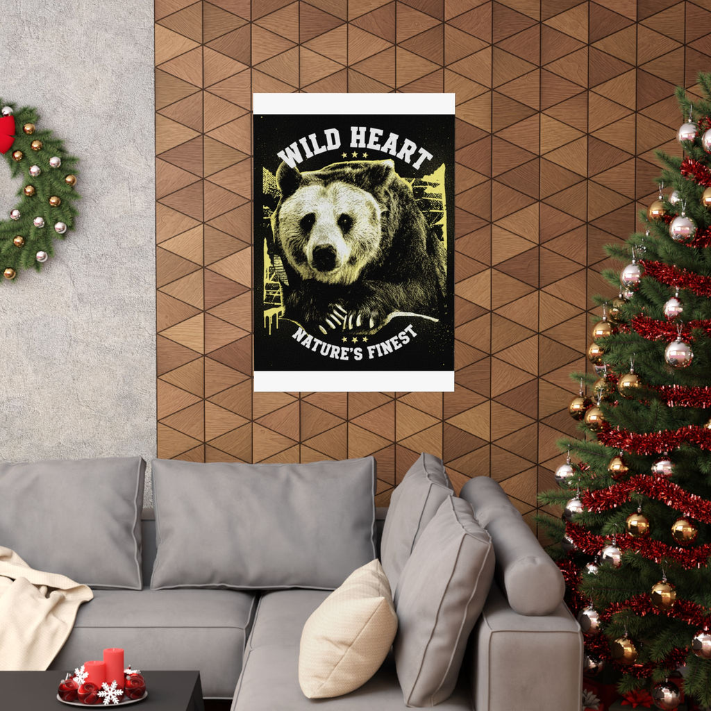 Streetwear Collage — Bear — Matte Poster