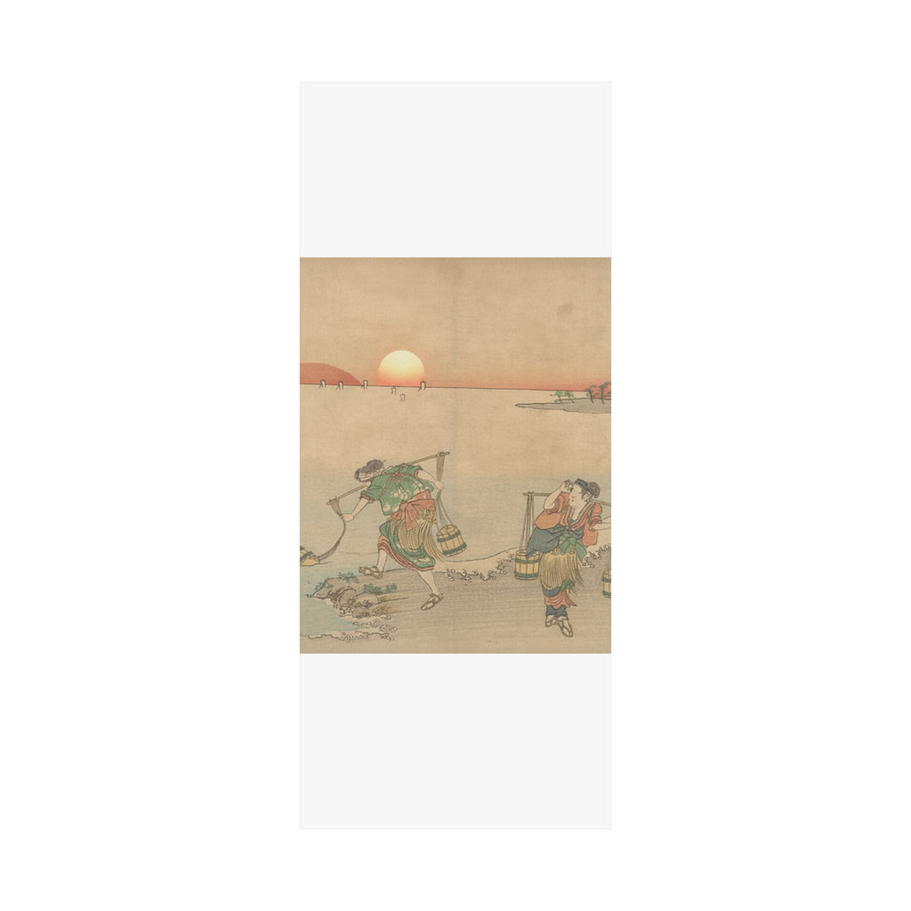 Scenic Nature — Three Water Carriers At The Shore — Matte Poster