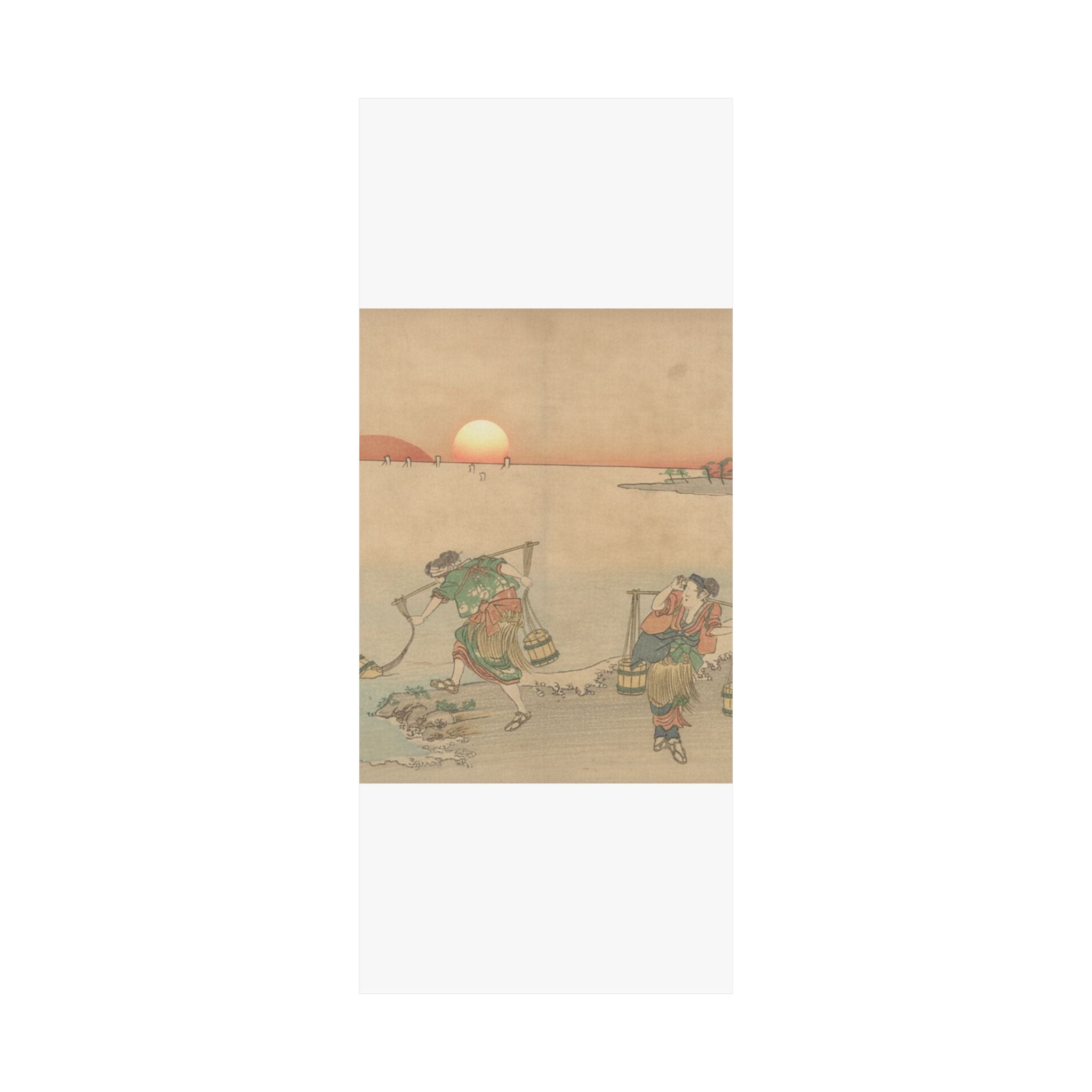 Scenic Nature — Three Water Carriers At The Shore — Matte Poster