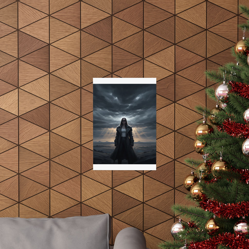 Dramatic Storm — Person — Matte Poster