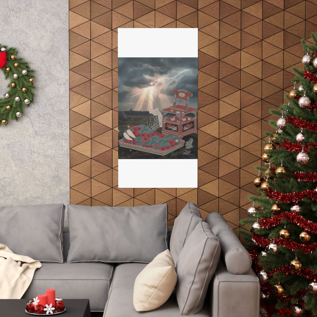 Dramatic Storm — Cabinet For The Toilet And Bed-Clothes — Matte Poster