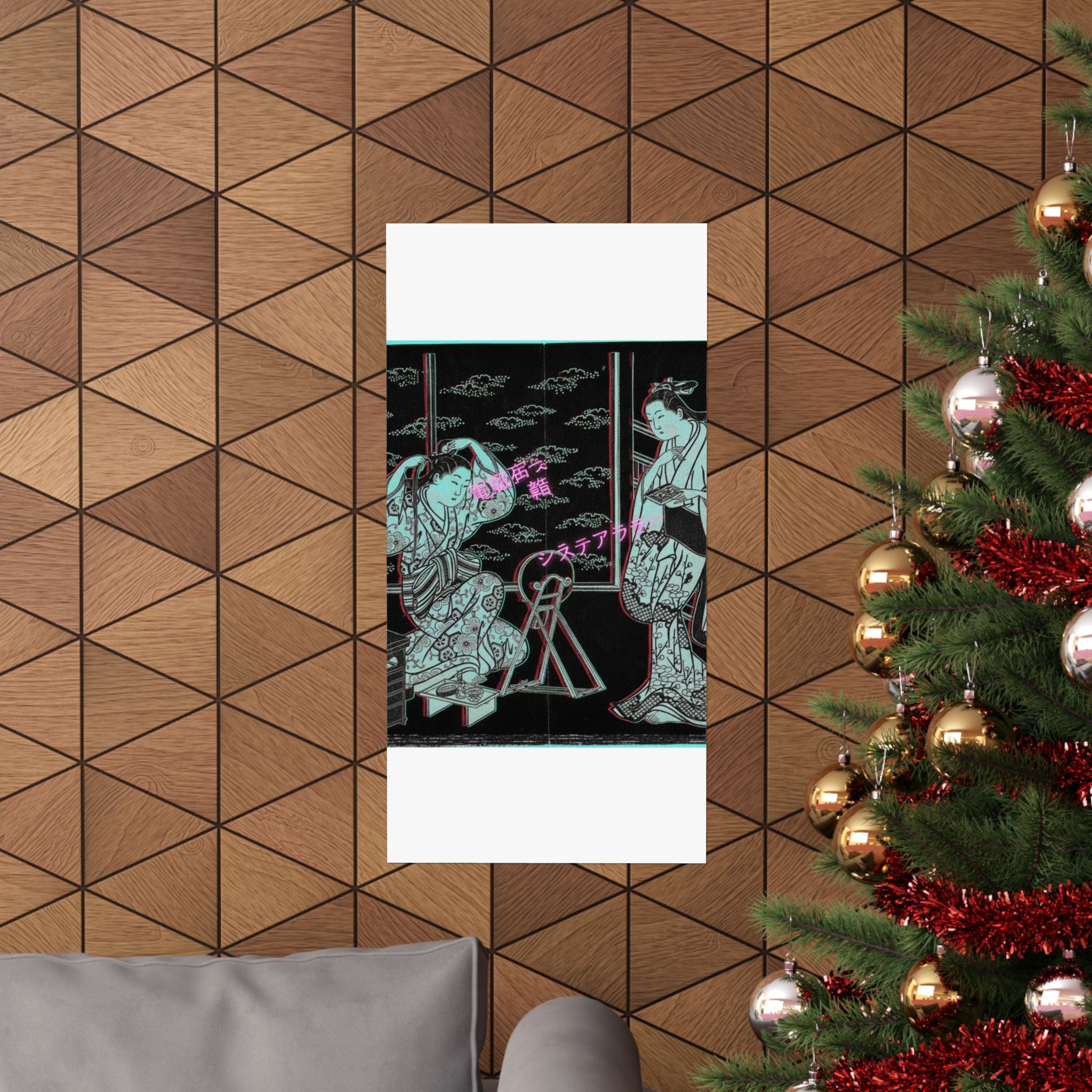 Glitch Culture — Two Women In A Room Opening On A Verandah — Matte Poster