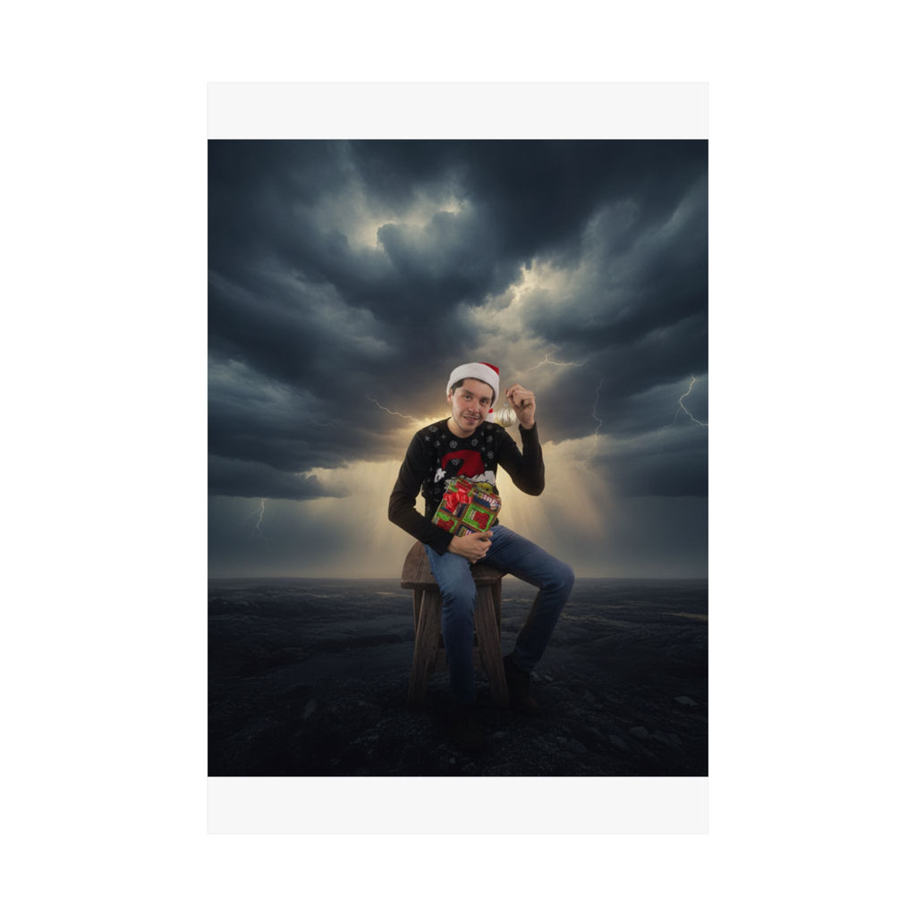 Dramatic Storm — Person — Matte Poster