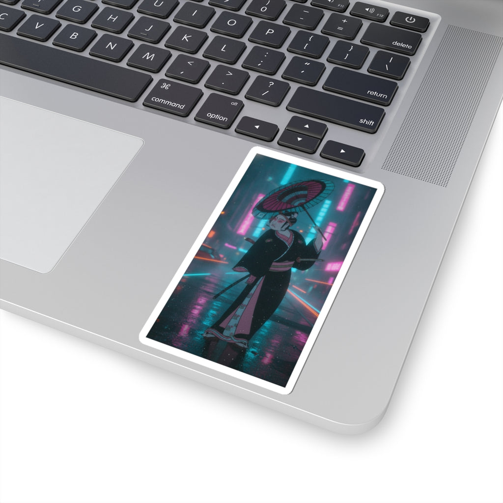 Neon Noir — The Third Ichikawa Yaozo In The Role Of The Otokodate Sukeroku — Kiss-Cut Sticker