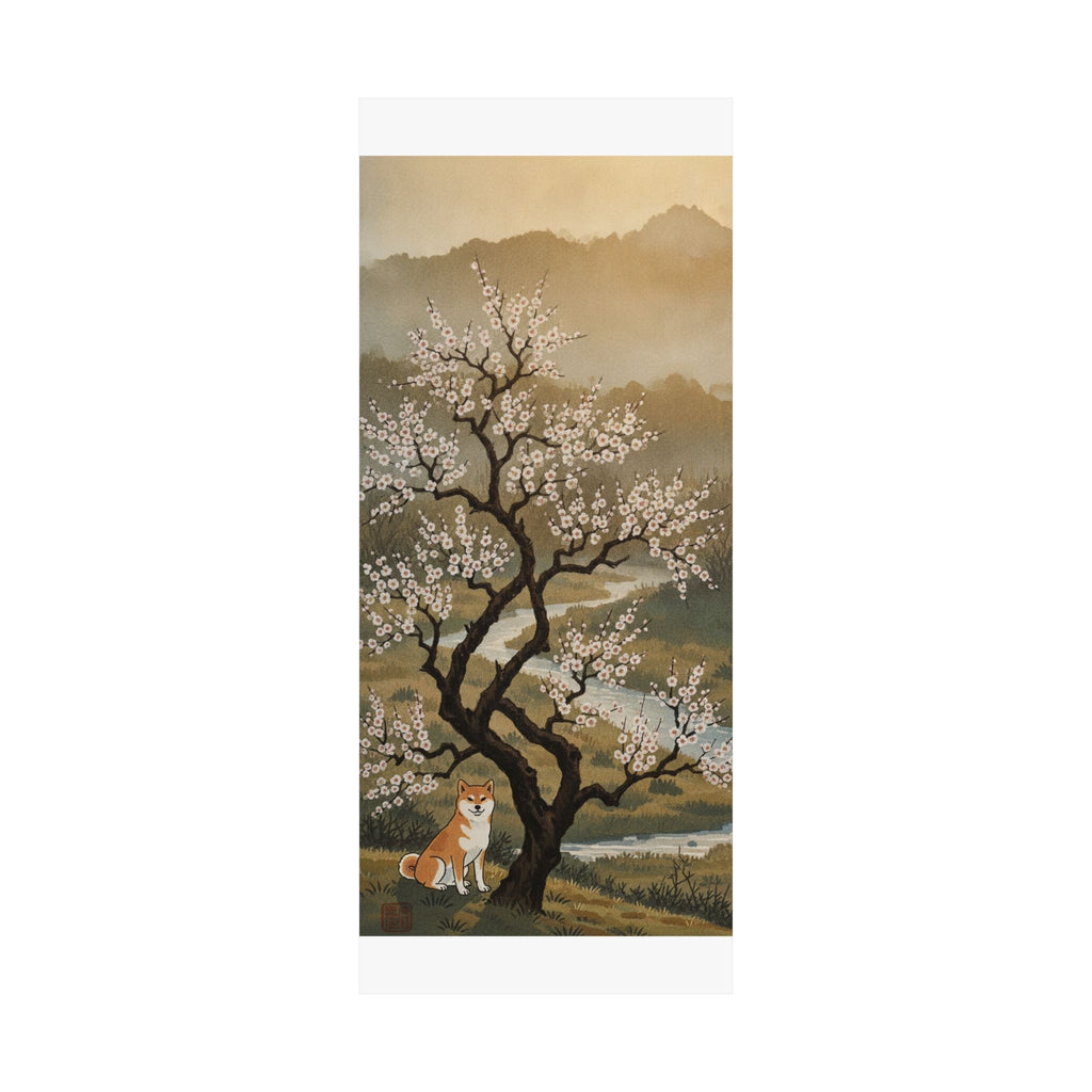 Scenic Nature — Plum Tree In Blossom — Matte Poster