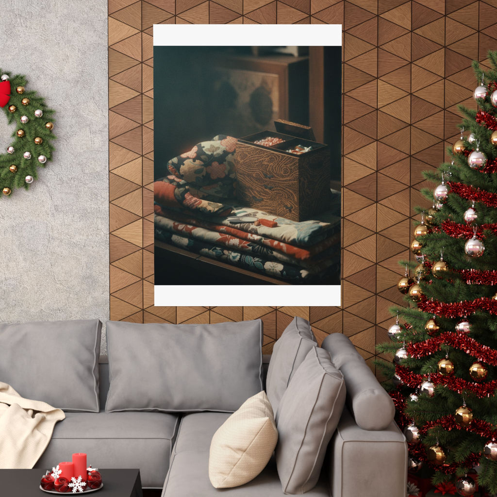 Cinematic — Lady'S Work-Box And Bed Clothing — Matte Poster