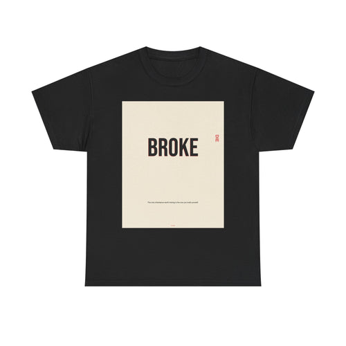 BORN BROKE DIE RICH graphic tee by Zukkay