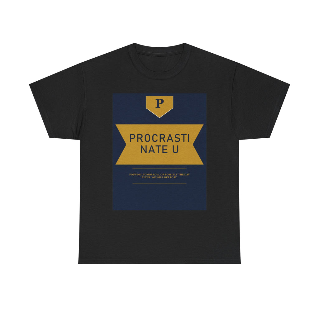 PROCRASTINATE U graphic tee by Zukkay