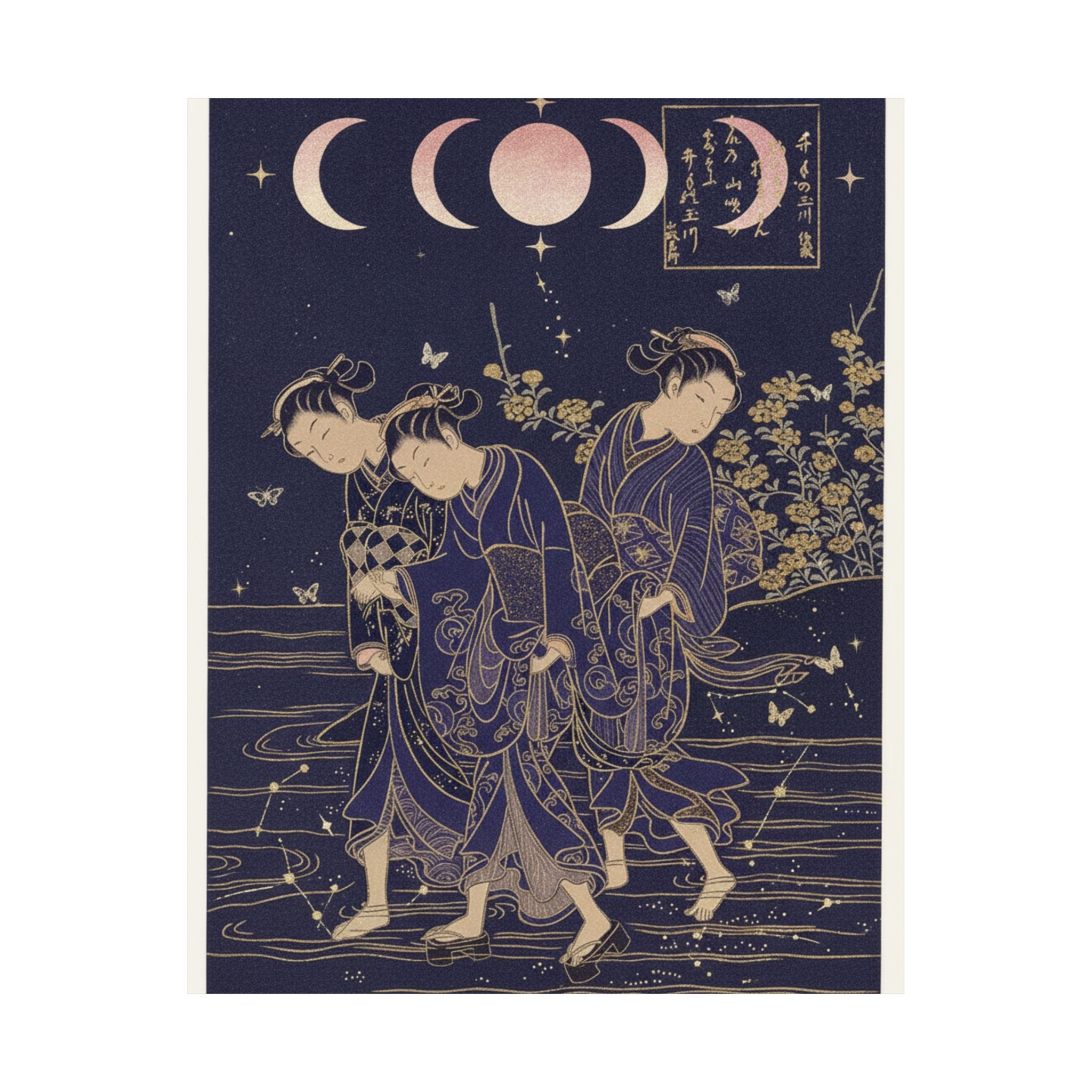 Celestial — The Tama River At Ide, Yamashiro Province — Matte Poster