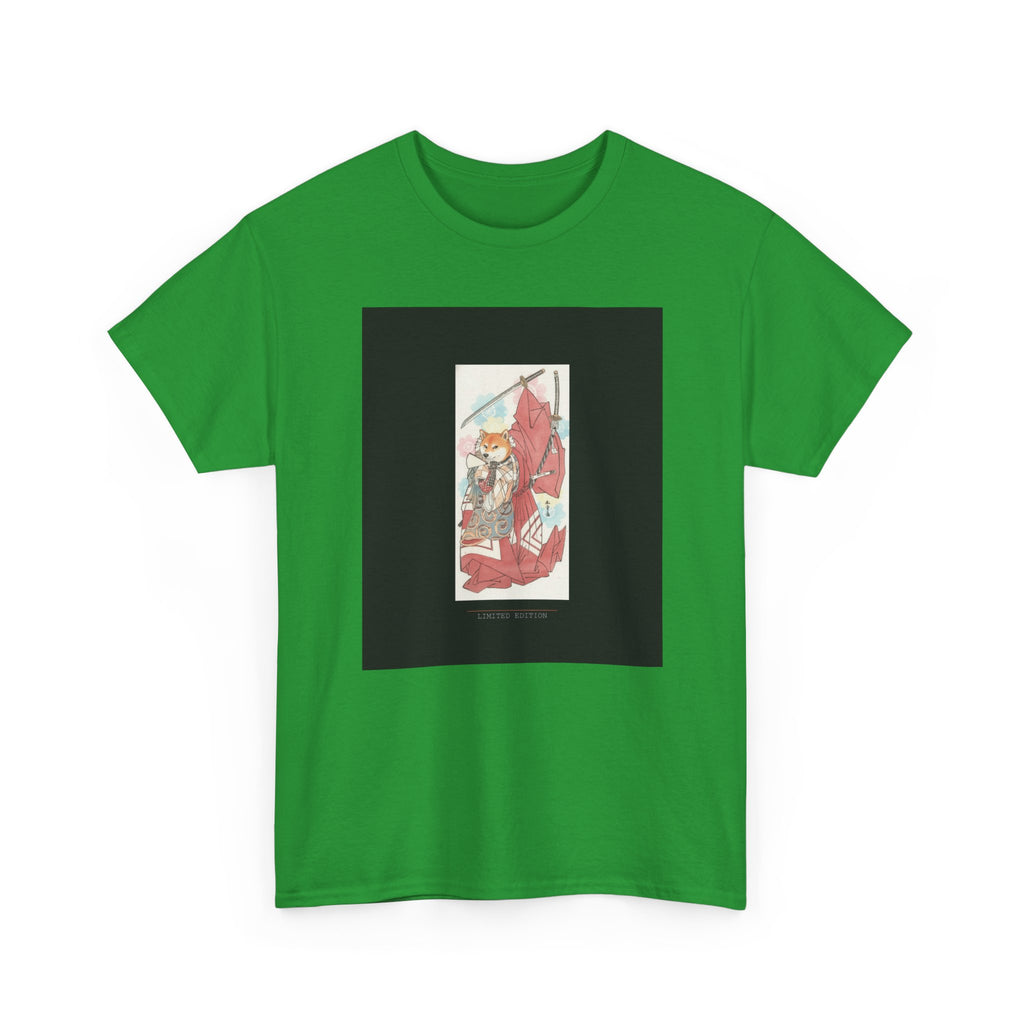 Shiba Inu Samurai Katana Watercolour Ukiyo-e Graphic Tee