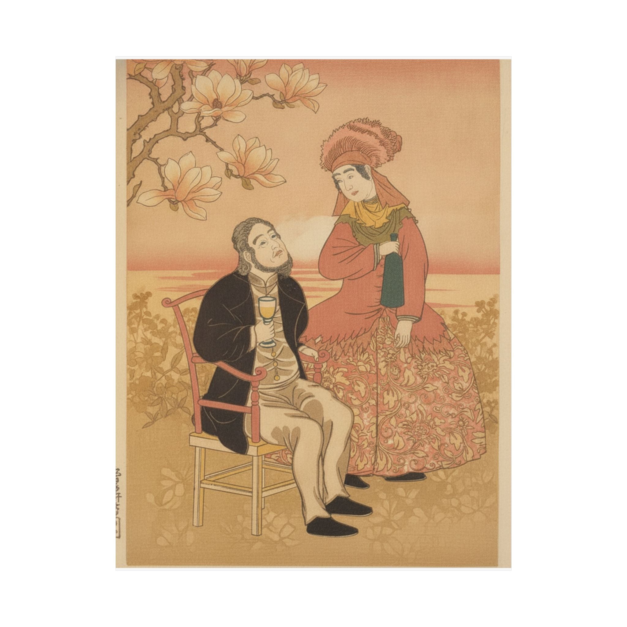 Southern Sunset — France, From The Series Pictures Of People From Foreign Lands (Gaikoku Jinbutsu  — Matte Poster
