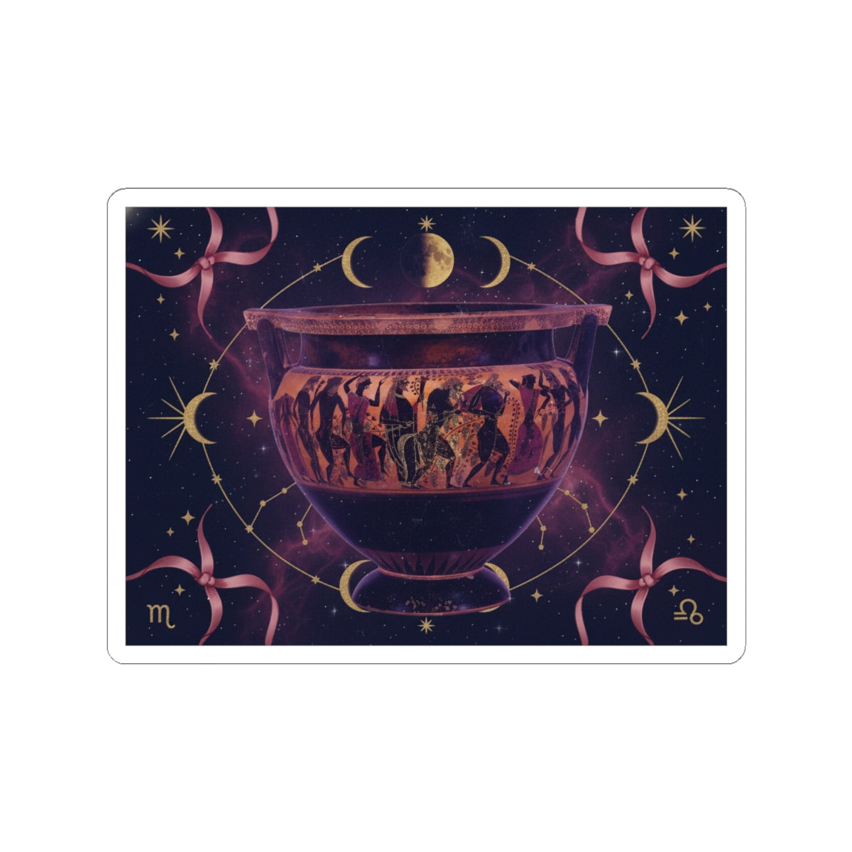 Celestial kiss-cut sticker — product view 6
