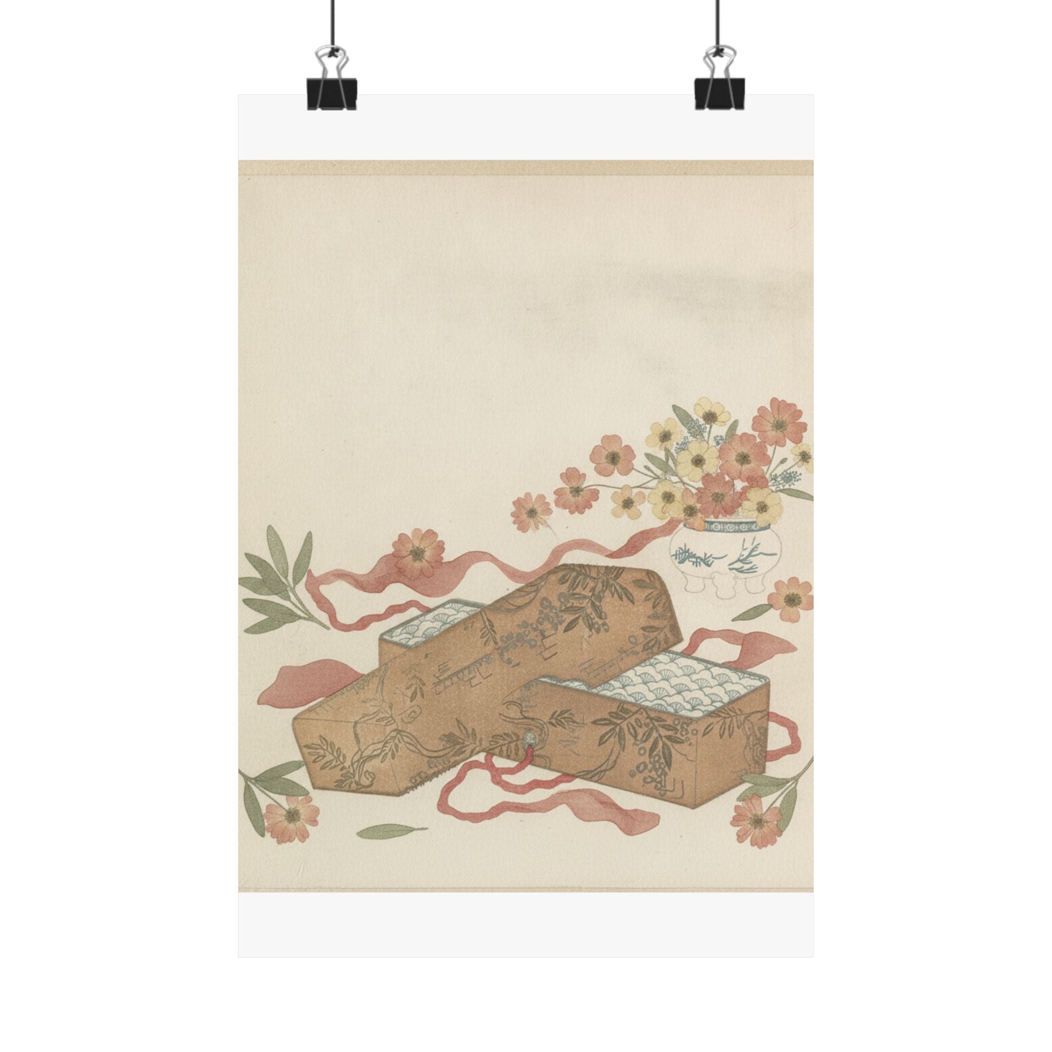 Botanical — Letter-Box With Letter And Potted Flower — Matte Poster