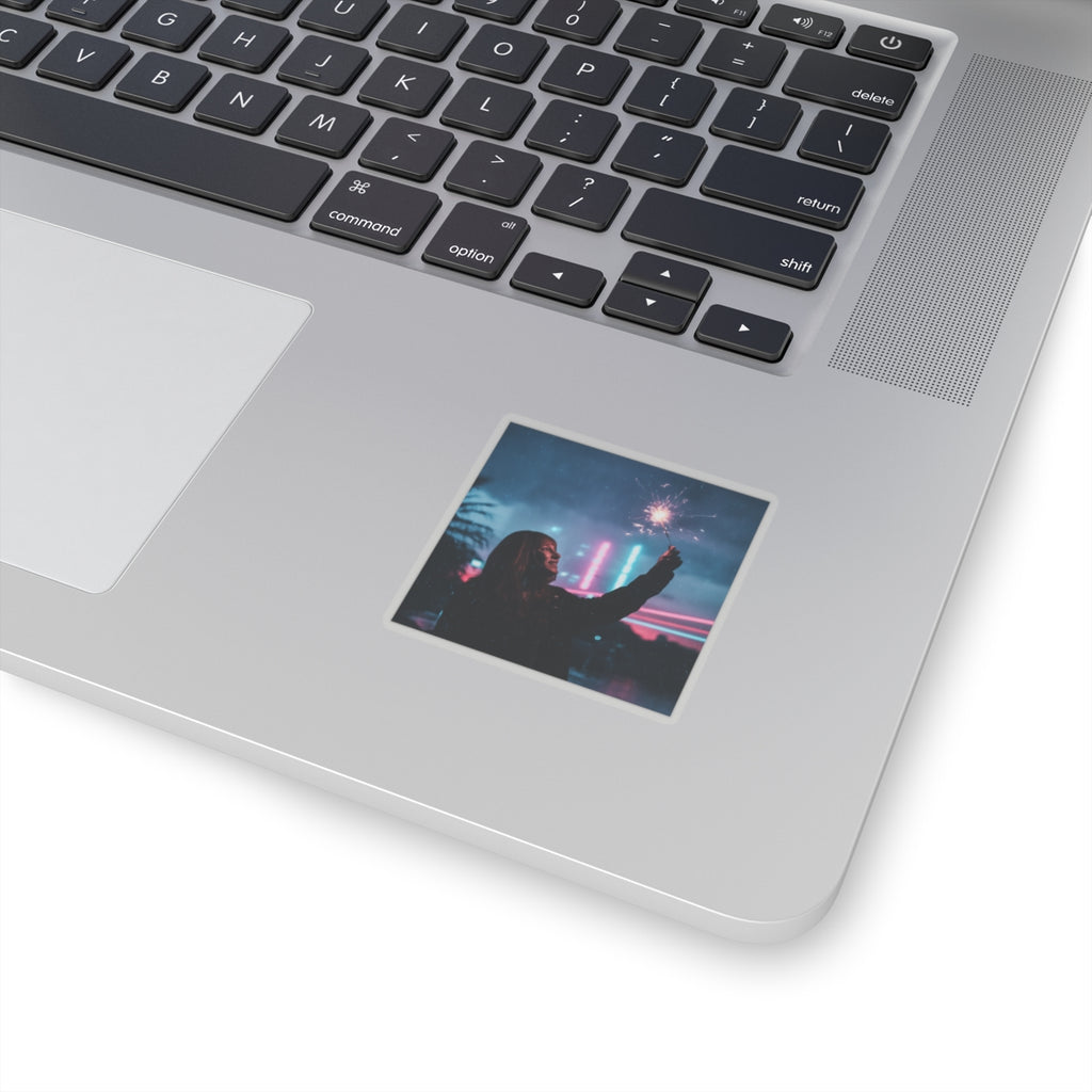 Neon Noir — Person — Kiss-Cut Sticker