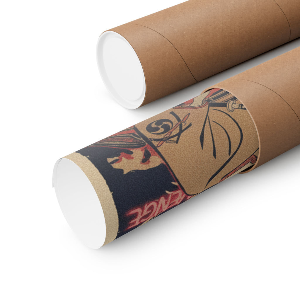 Japanese Street — The Actor Yoshizawa Ayame As A Samurai — Matte Poster