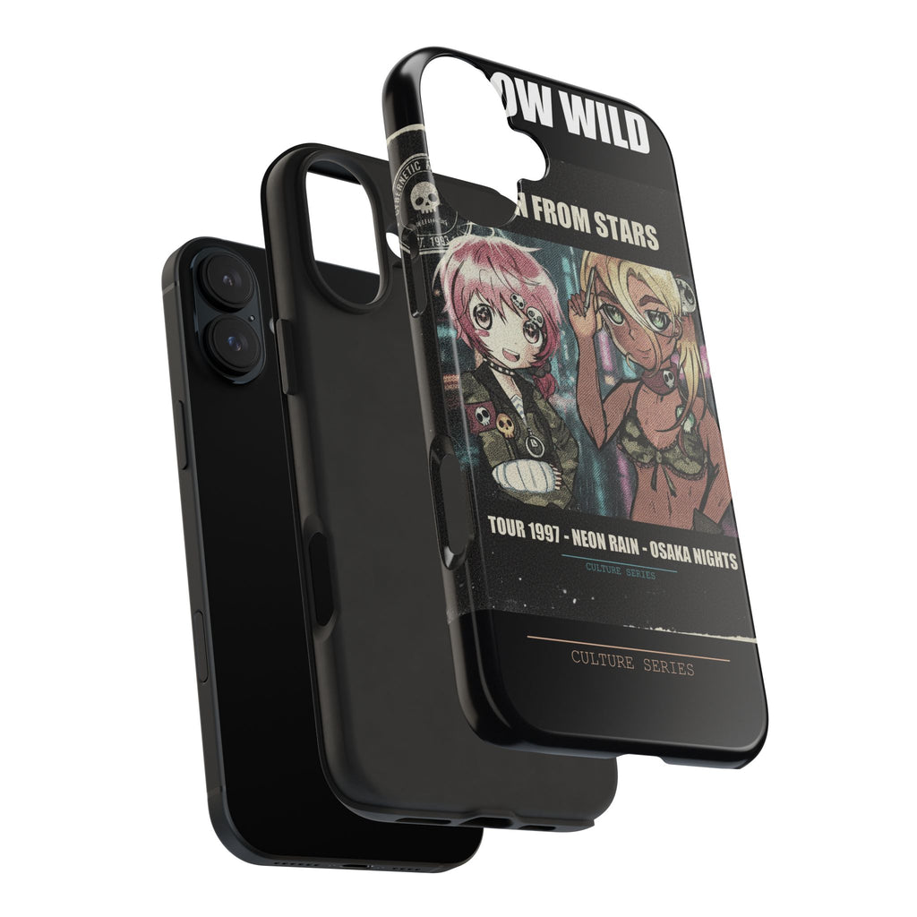 Neon Rain Osaka Nights Anime Tour Poster Phone Case