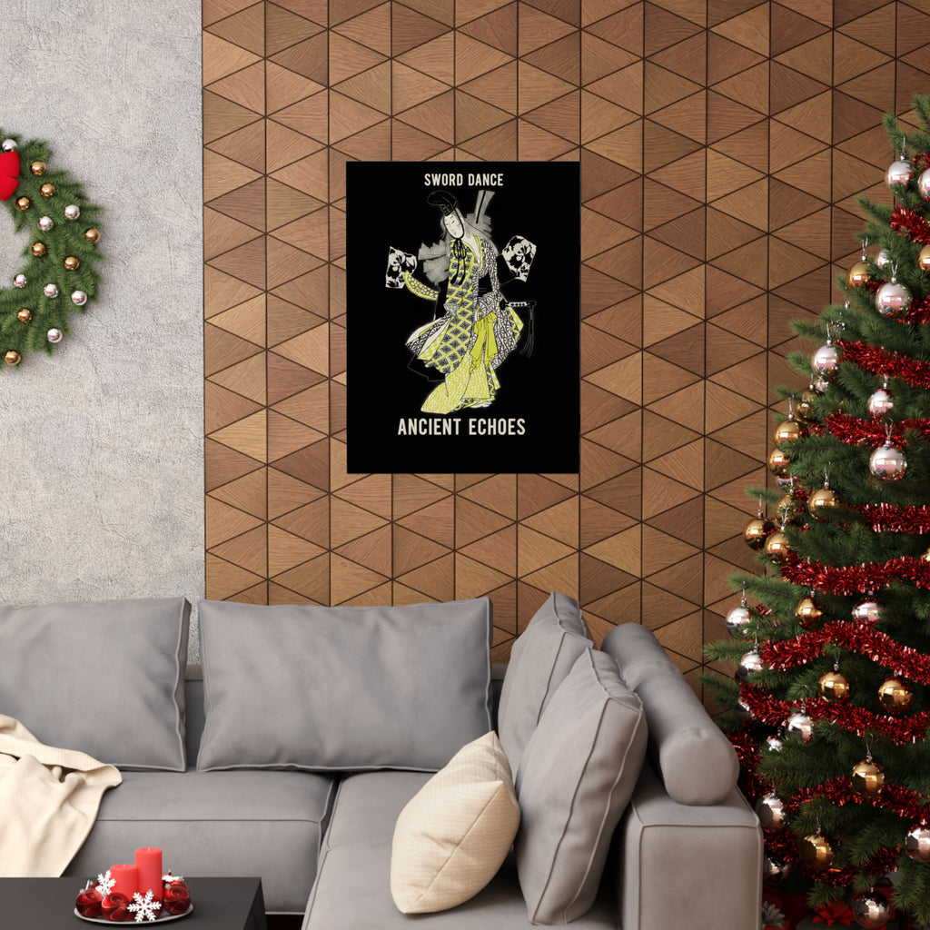 Streetwear Collage — Dancing Girl Wearing A Sword — Matte Poster