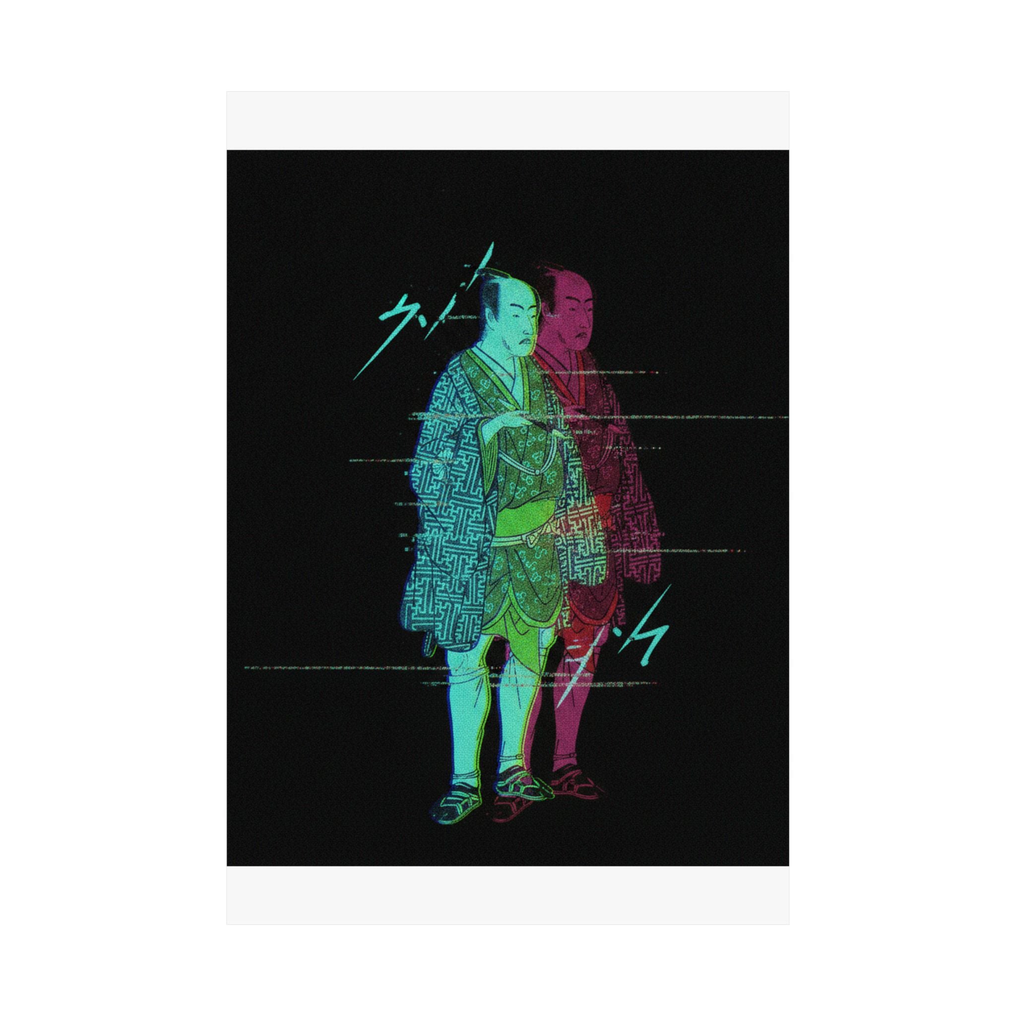 Glitch Culture — The Fourth Matsumoto Koshiro As A Man Dressed In A Short Kimono — Matte Poster