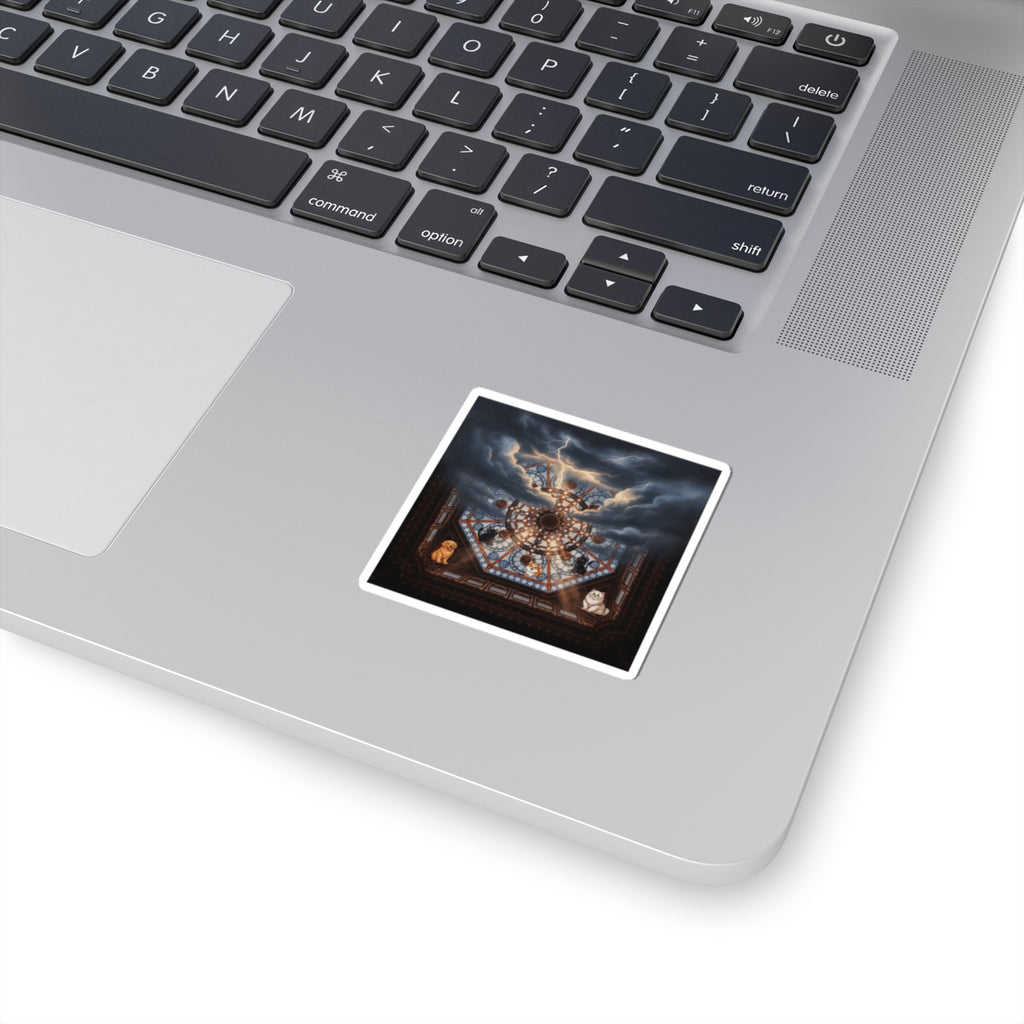 Dramatic Storm — Ceiling — Kiss-Cut Sticker
