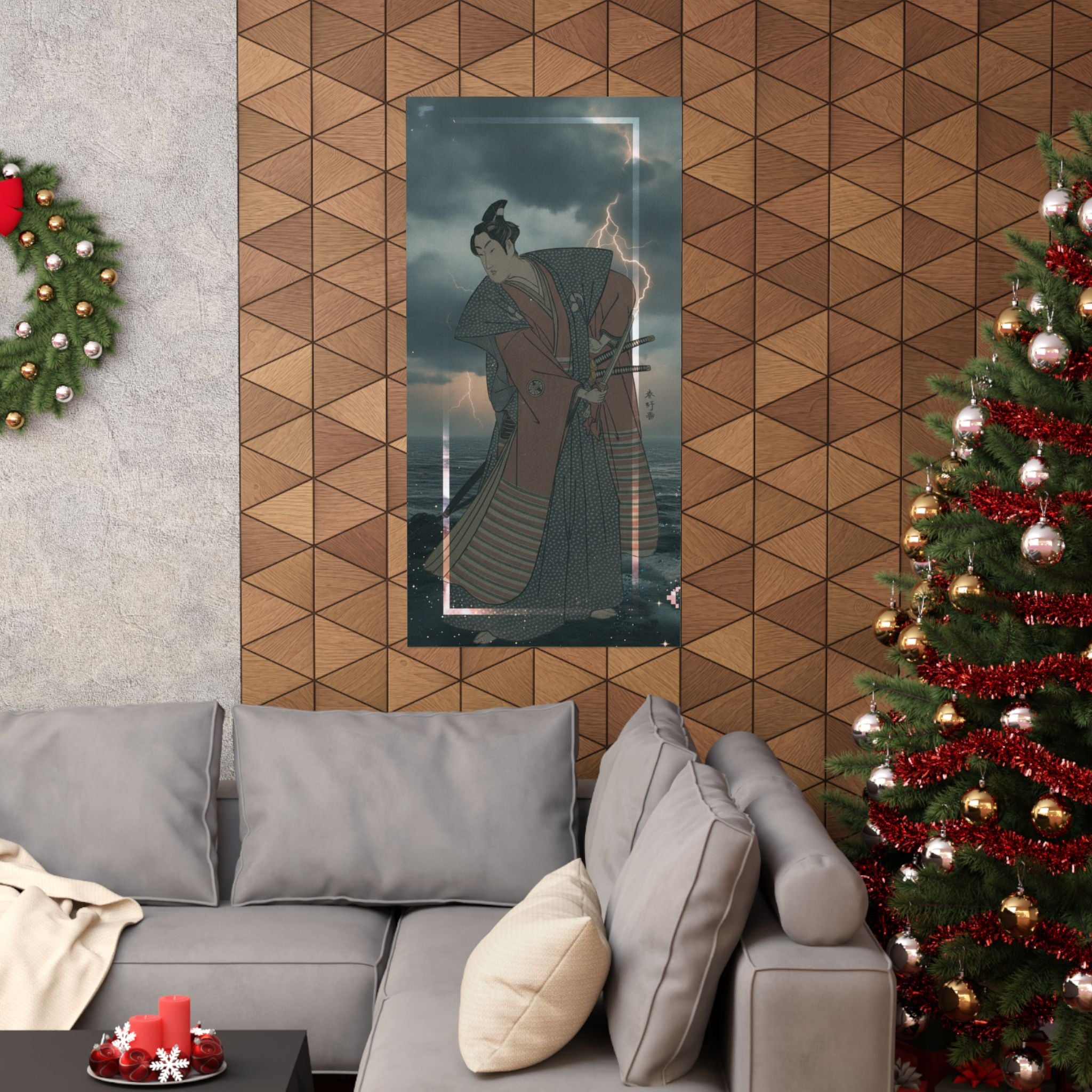 Dramatic Storm — The Third Segawa Kikunojo In The Role Of Oboshi Rikiya — Matte Poster