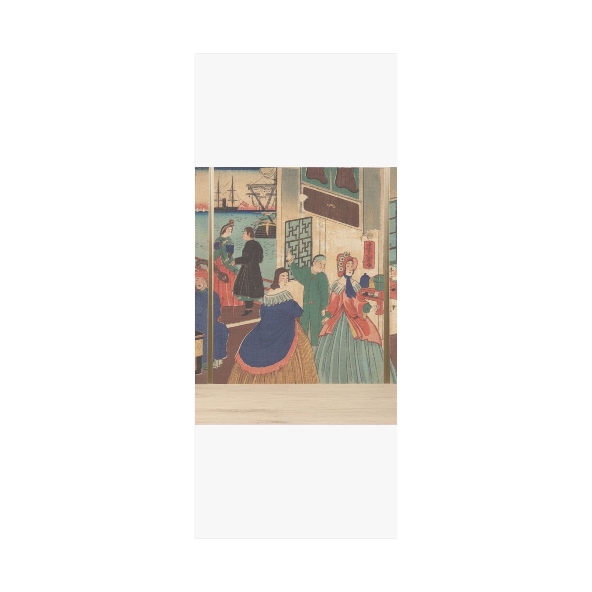Product Marketing — People Of The Five Nations Drinking And Eating (Gokakoku Jinbutsu Dontaku No Zu) — Matte Poster