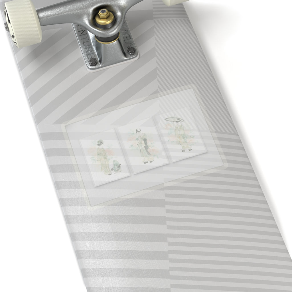 Watercolor — Tripytych Of Young Men — Kiss-Cut Sticker