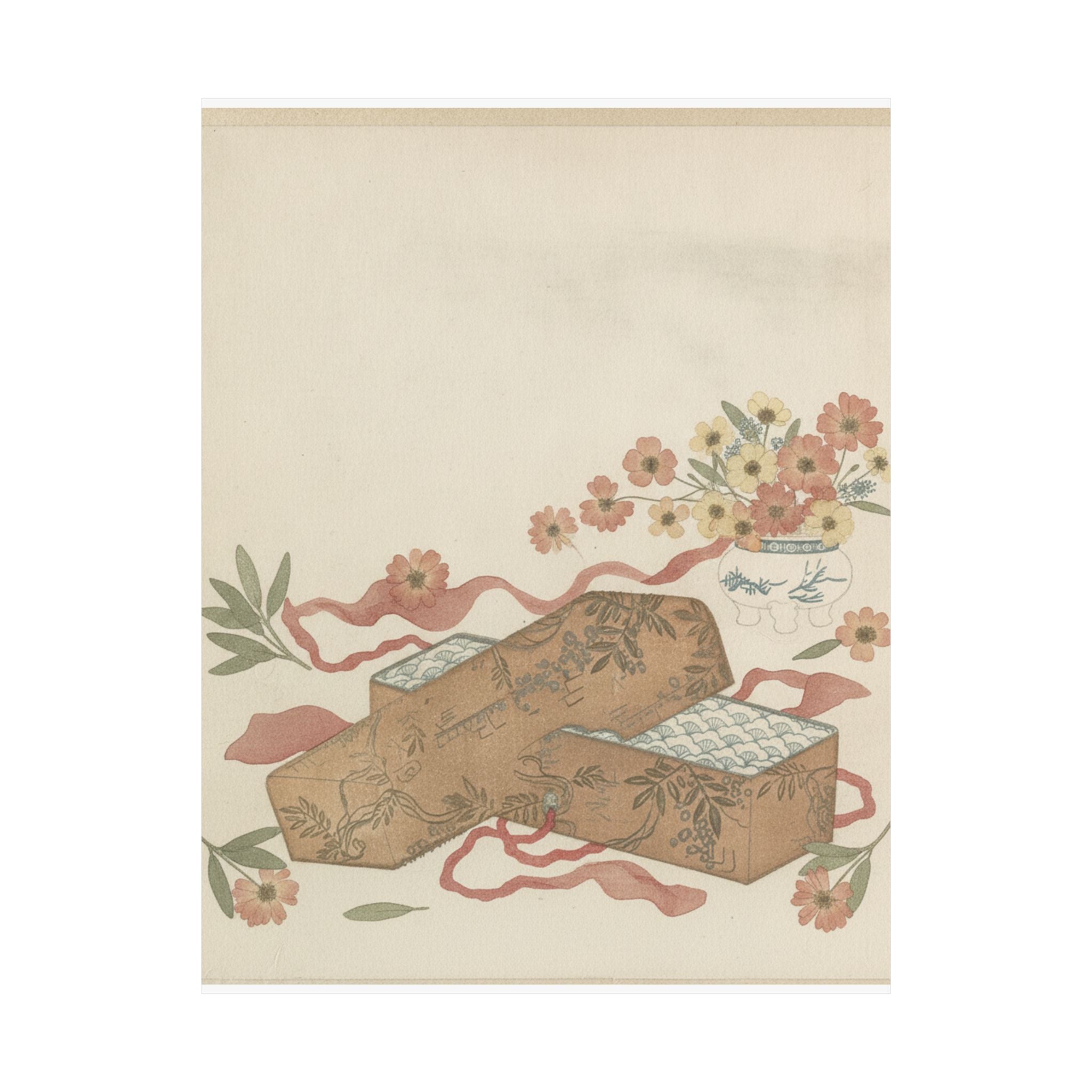 Botanical — Letter-Box With Letter And Potted Flower — Matte Poster