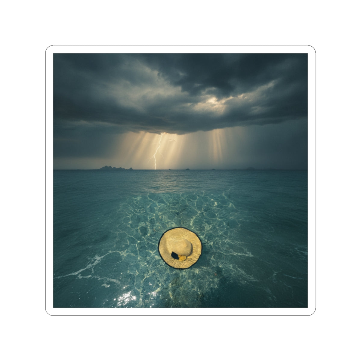 Dramatic Storm kiss-cut sticker — product view 8