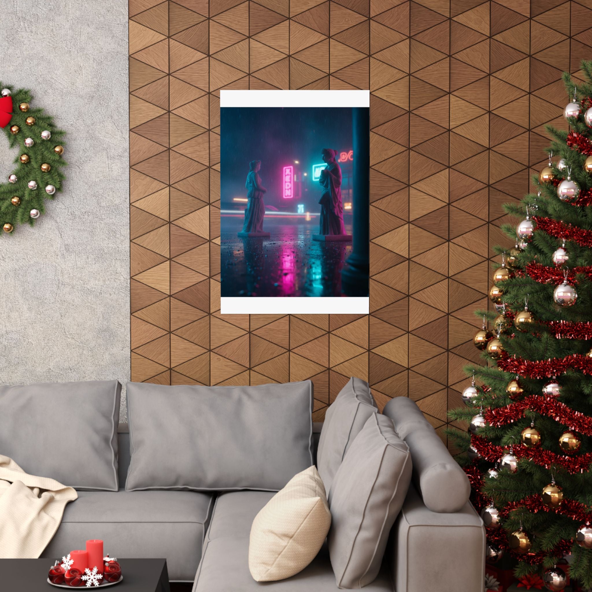 Neon Noir — Person — Matte Poster