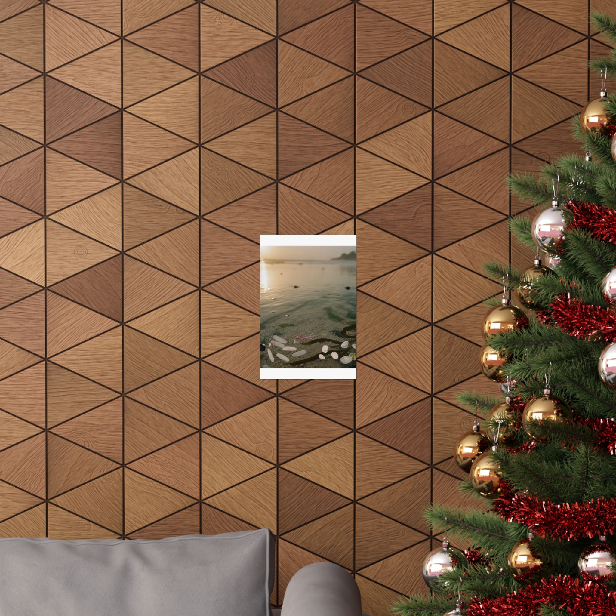 Scenic Nature — Shells Under Water — Matte Poster