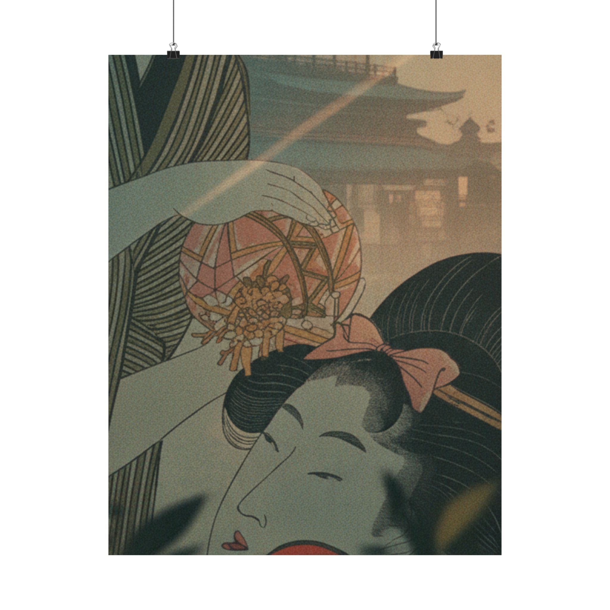 Cinematic — Man And Young Woman With A Ball — Matte Poster