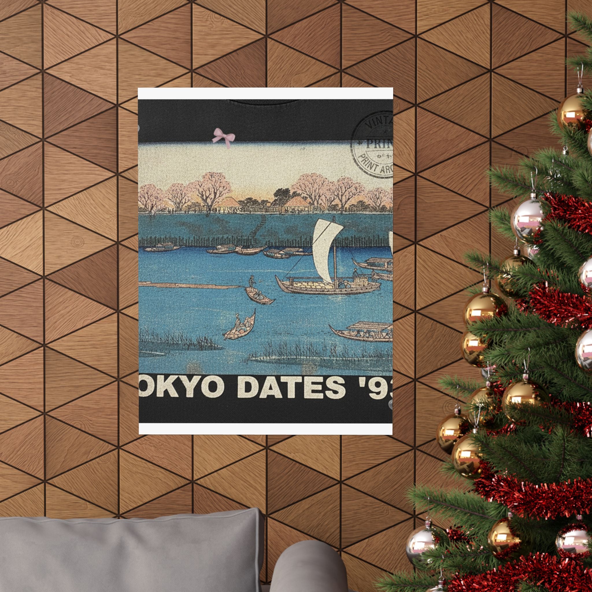Vintage Bootleg — Sumidagawa Mimeguri Hana Zakari No Kei — Matte Poster