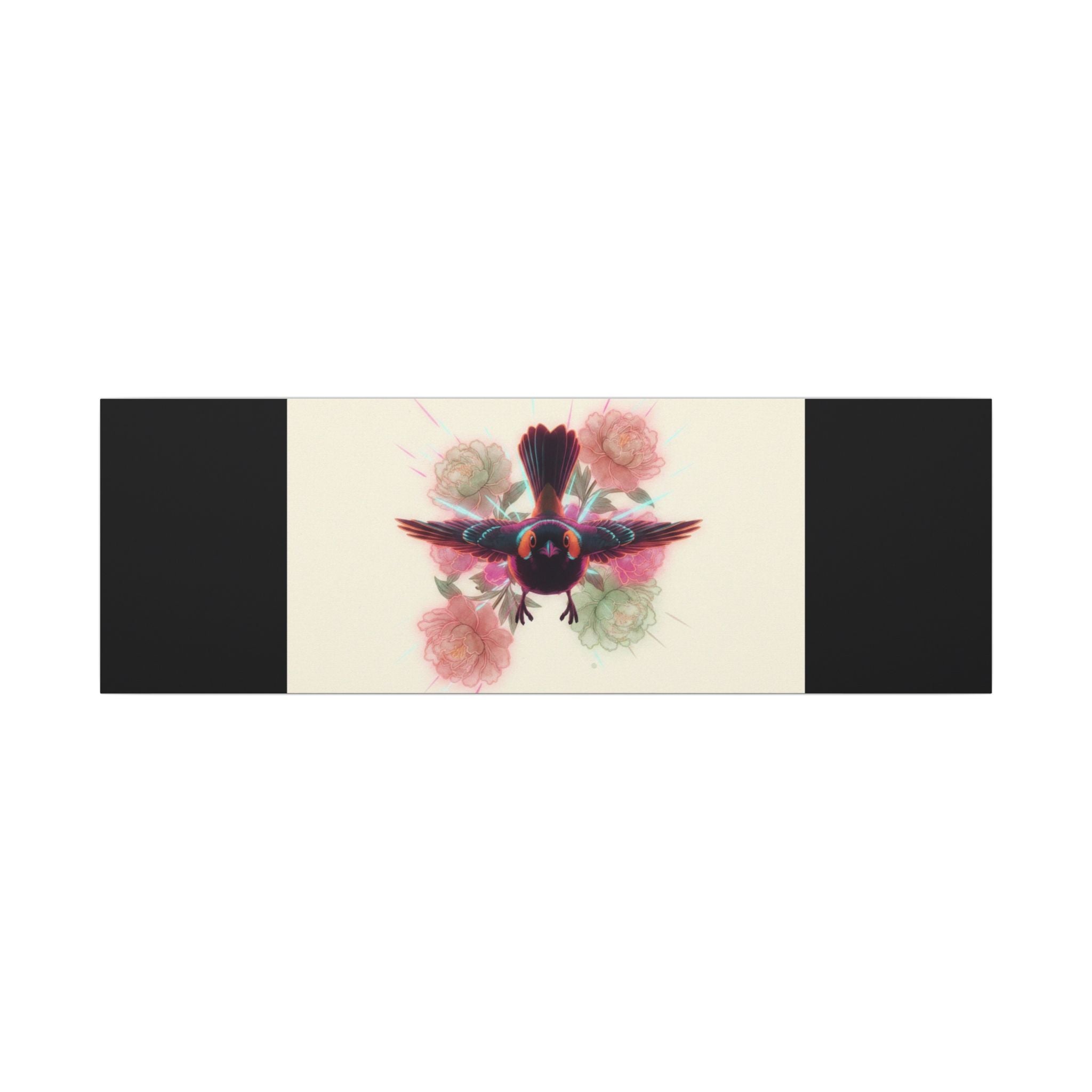 BRED IN THE CITY Flying Bird & Roses Matte Canvas