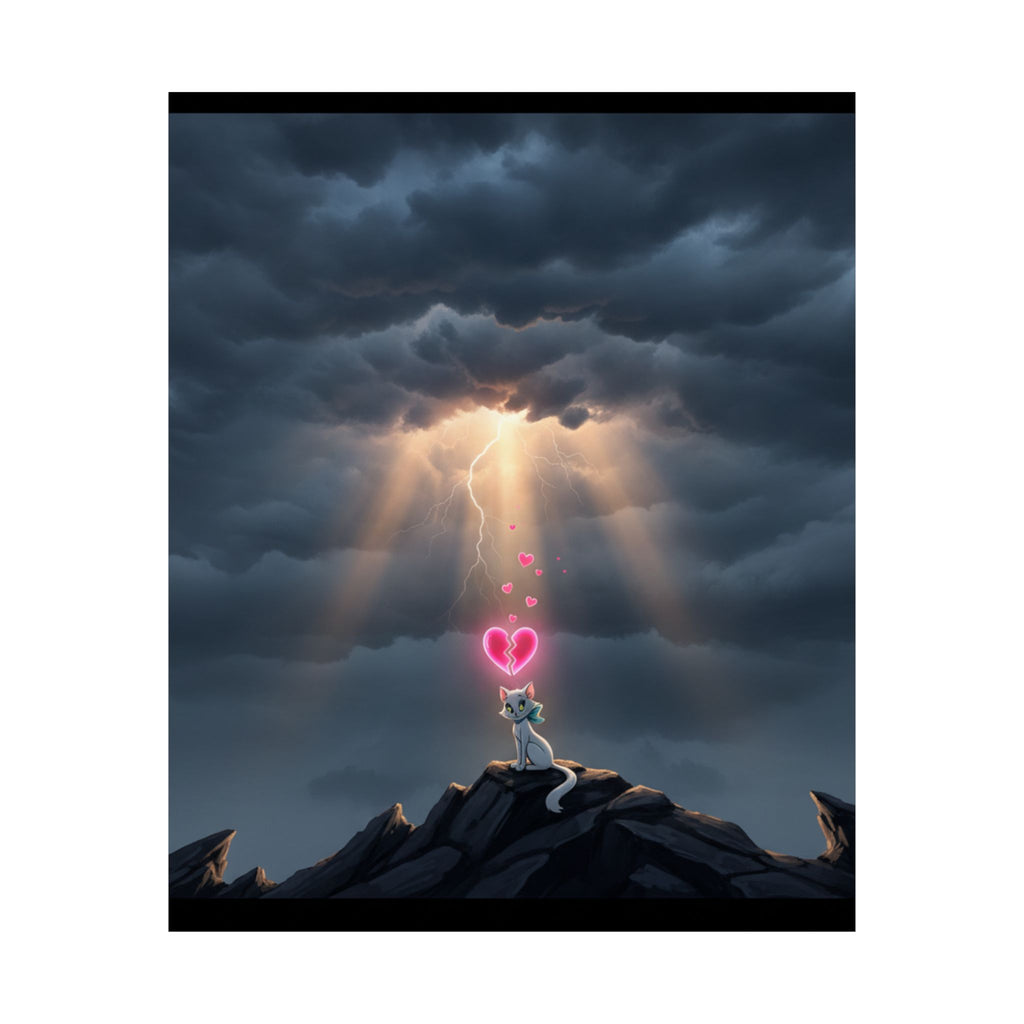 Dramatic Storm — Cat — Matte Poster