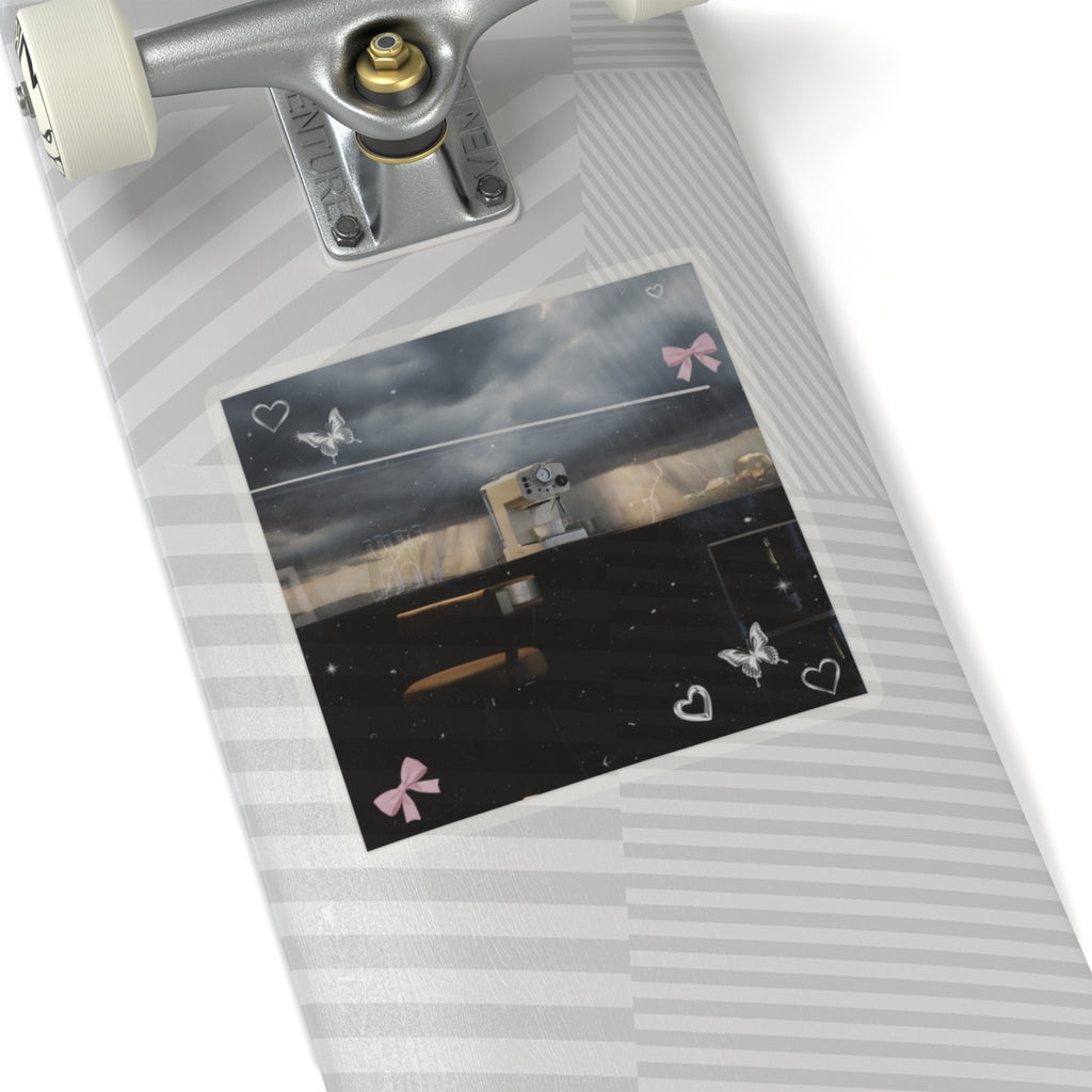 Dramatic Storm — Kitchen — Kiss-Cut Sticker