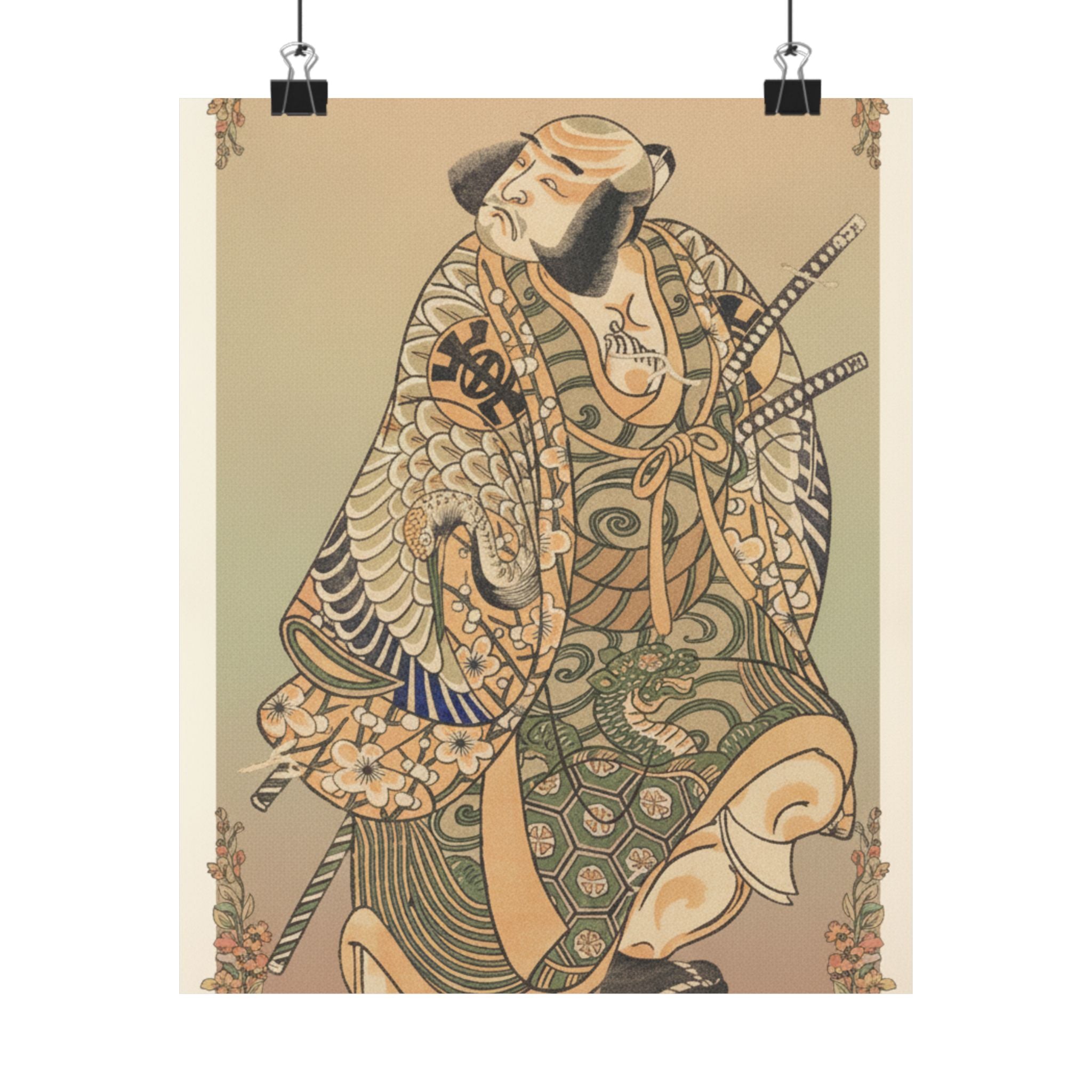 Affirmation — The Actor Nakamura Nakazo As A Warrior — Matte Poster