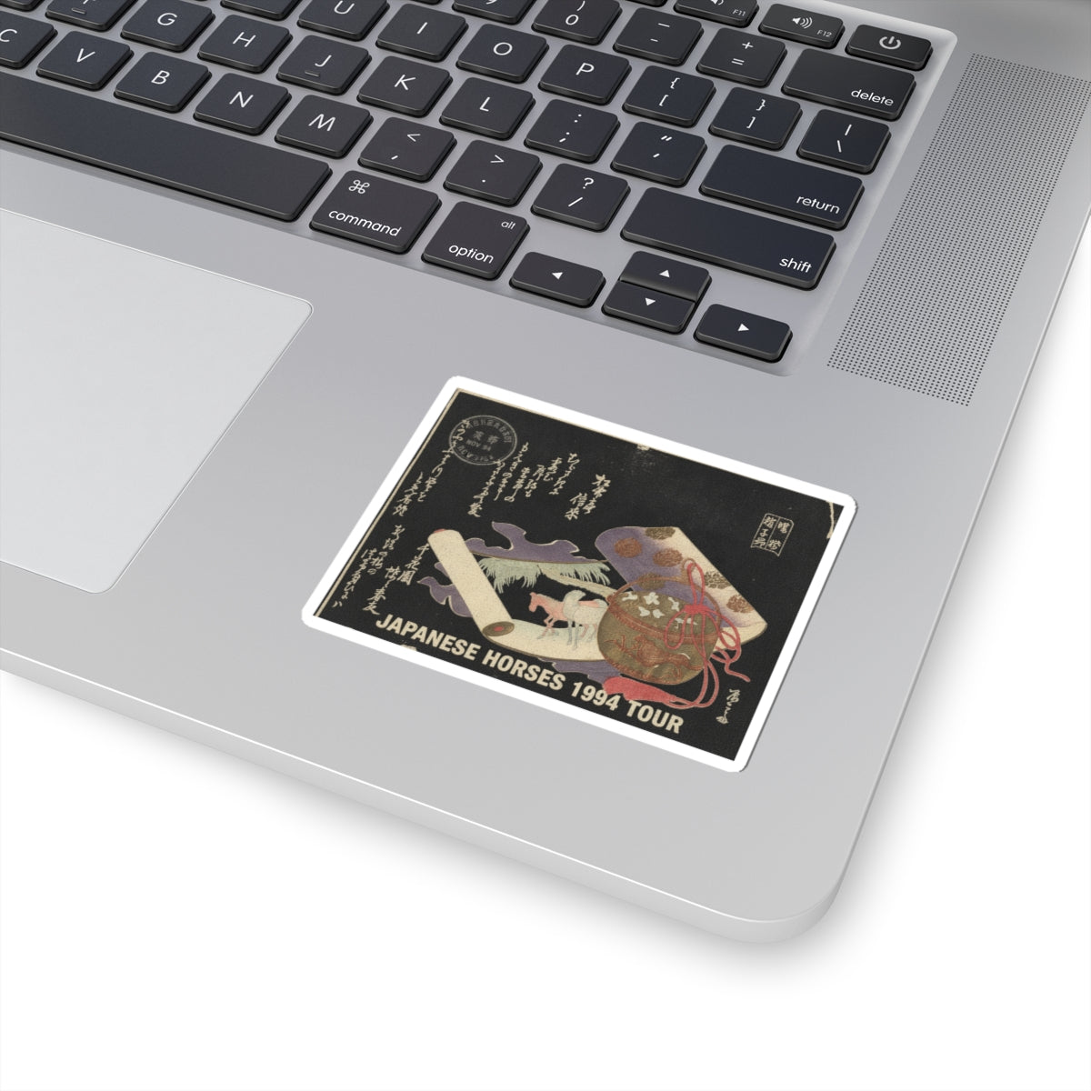 Vintage Bootleg — Scroll Painting Of Horse — Kiss-Cut Sticker
