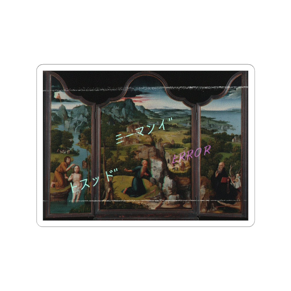 Glitch Culture kiss-cut sticker — product view 6