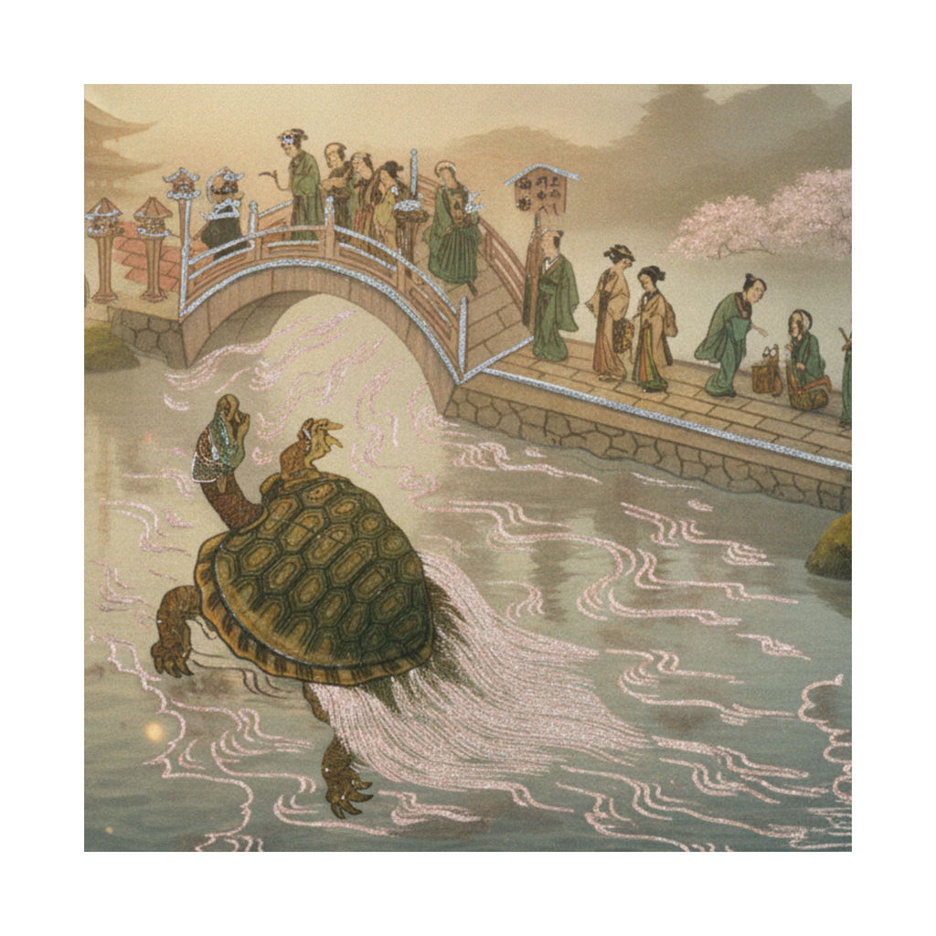Scenic Nature — Shinabazu Benten Kaicho: Ceremony Of Worshipping Benten At Shinabazu Temple — Matte Poster