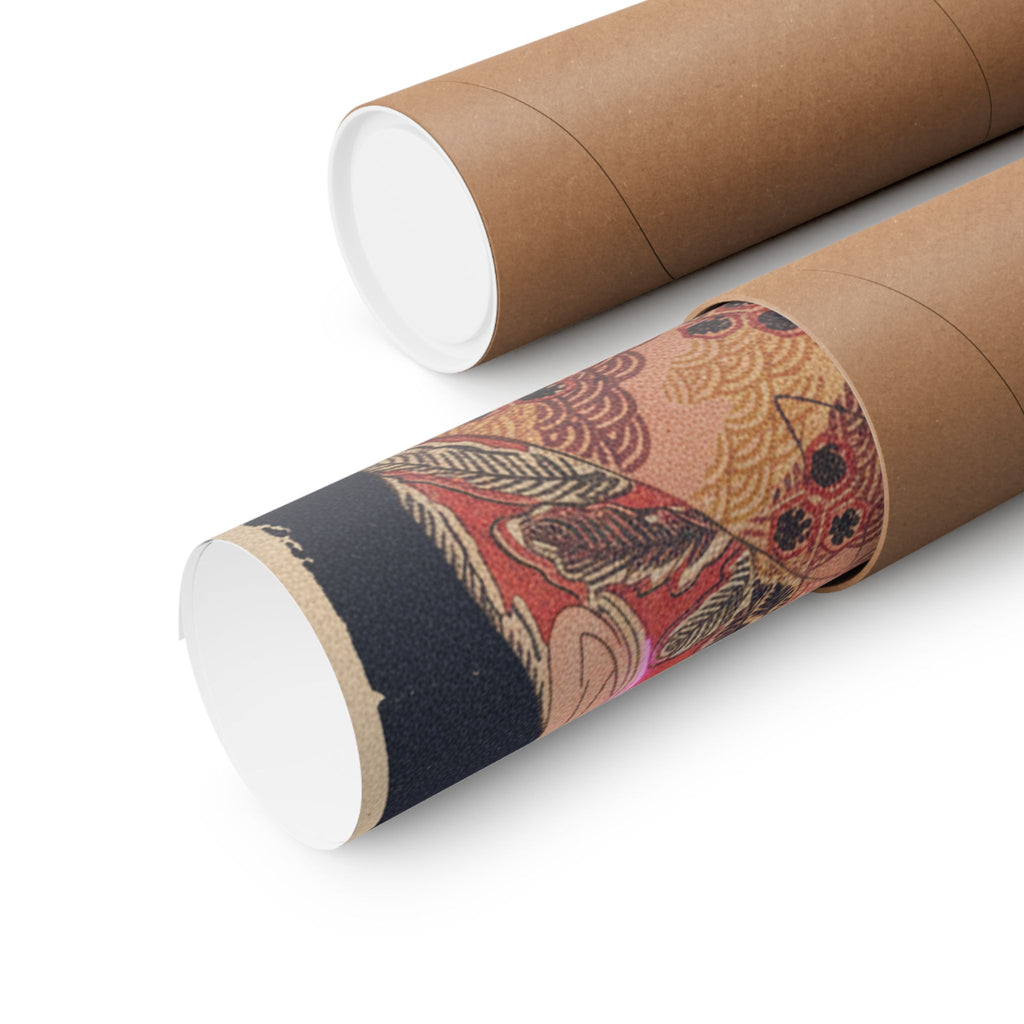 Japanese Street — Courtesan With Branch Of Seri — Matte Poster