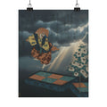 Dramatic Storm — Scene From Noh Dance — Matte Poster