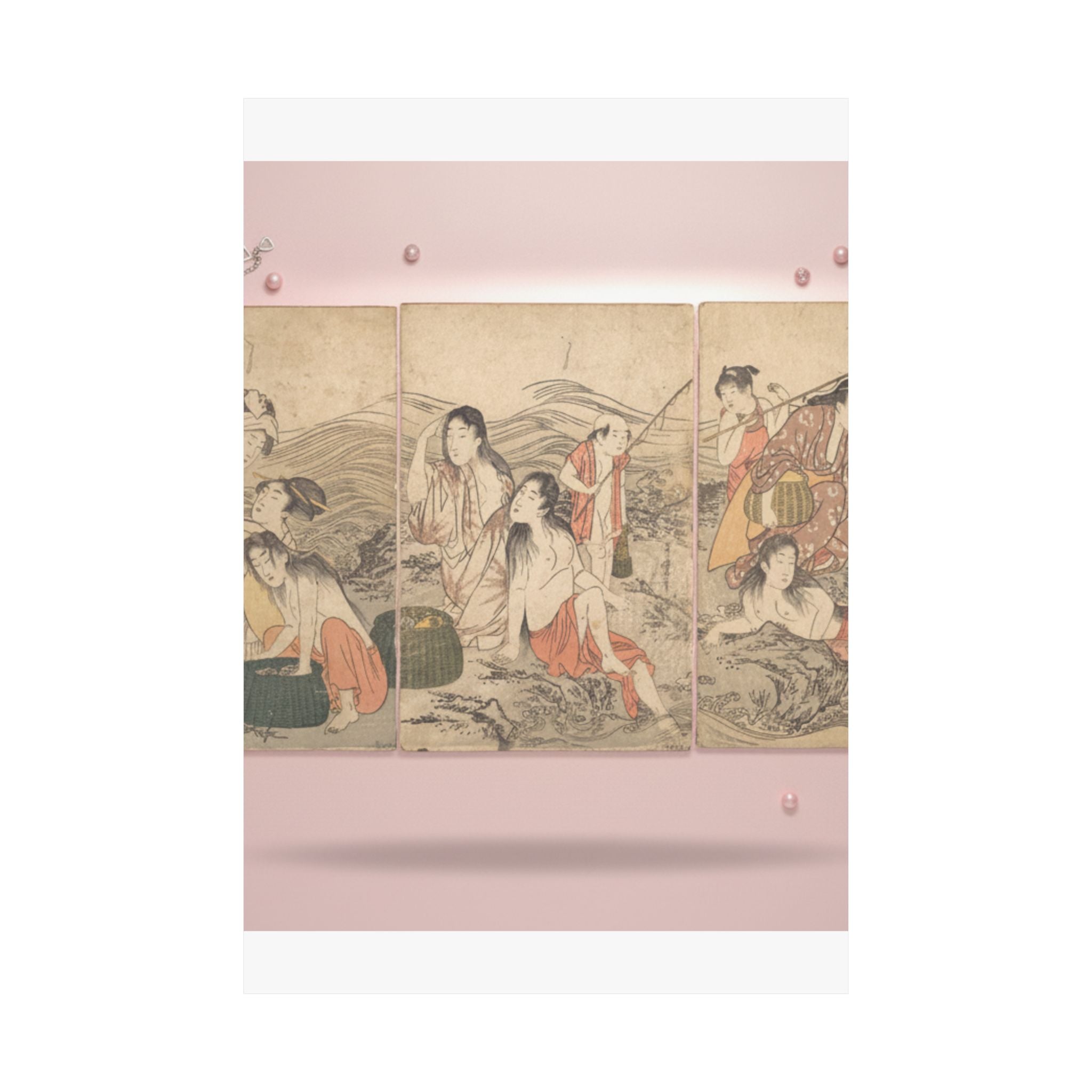 Product Marketing — Girl Fishers And Bathers — Matte Poster