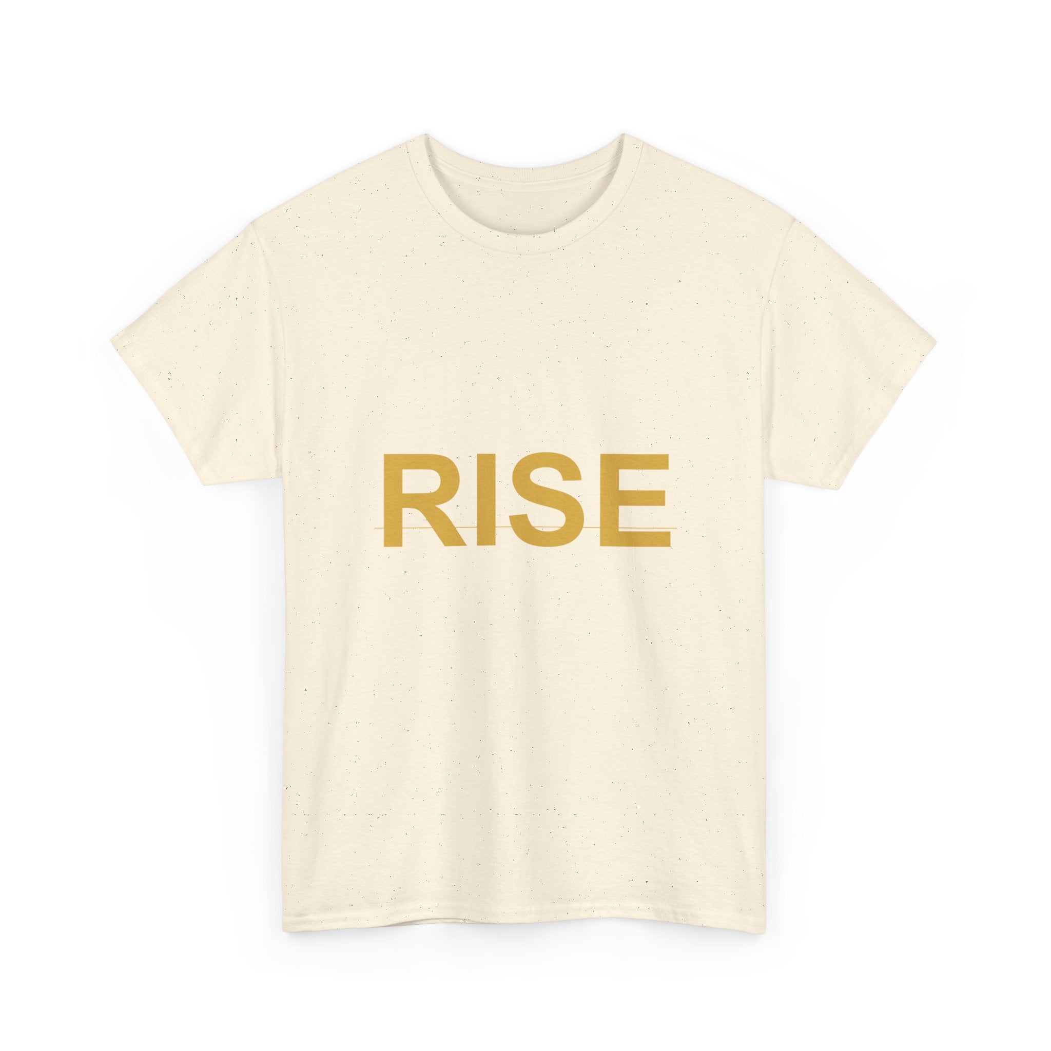 RISE Bold Gold Minimal Typography Graphic Tee