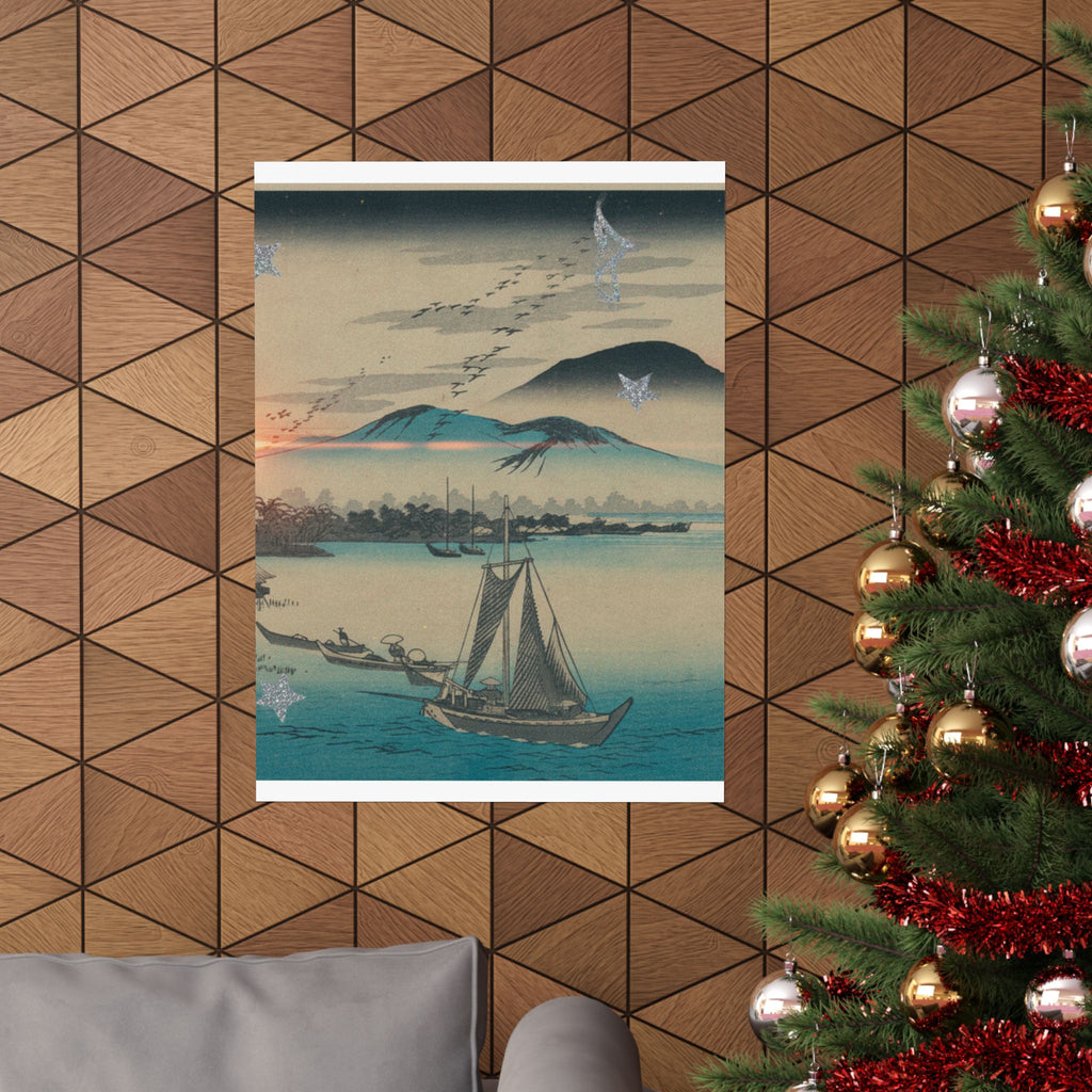 Cinematic — Geese Flying Down To Katada — Matte Poster