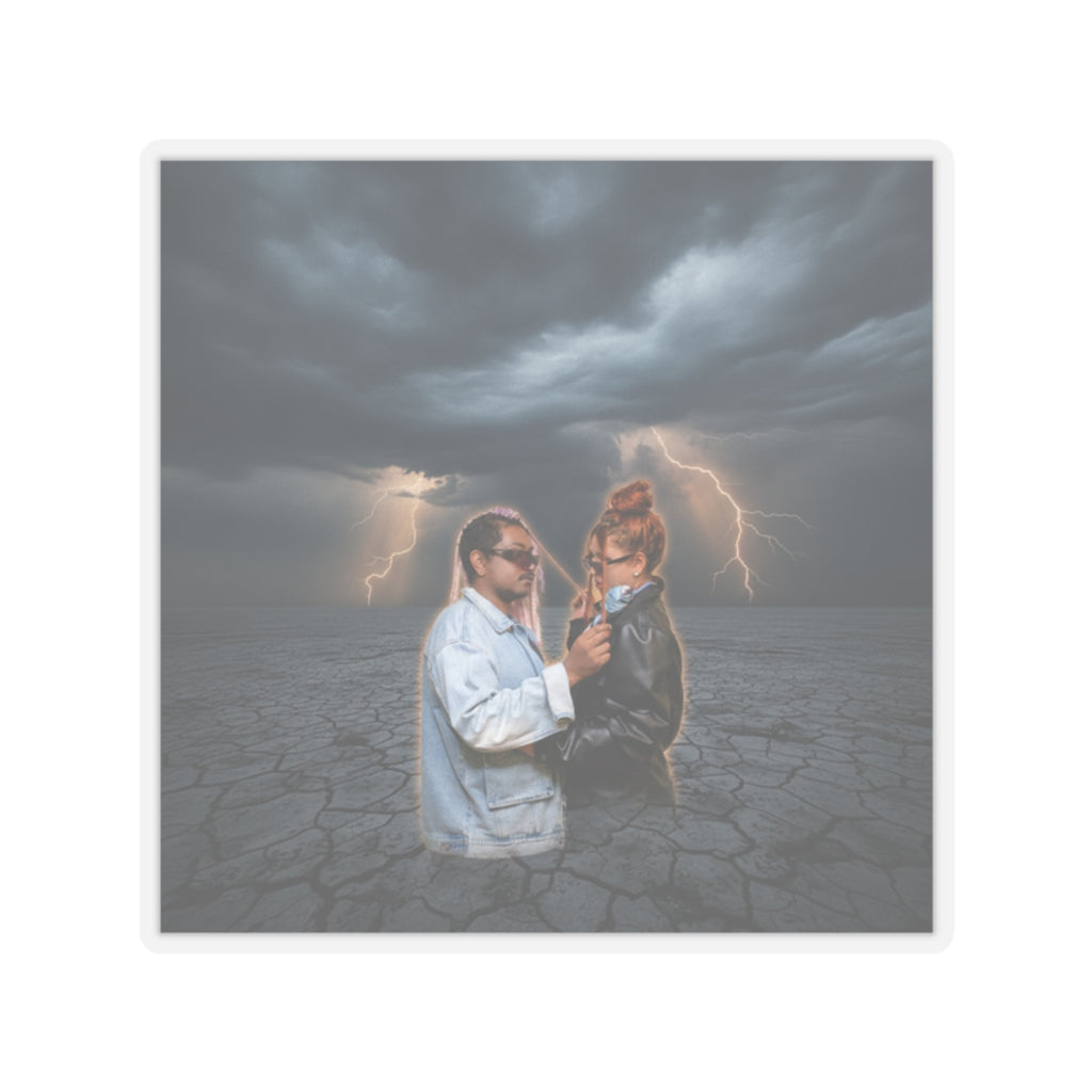 Dramatic Storm — Person — Kiss-Cut Sticker